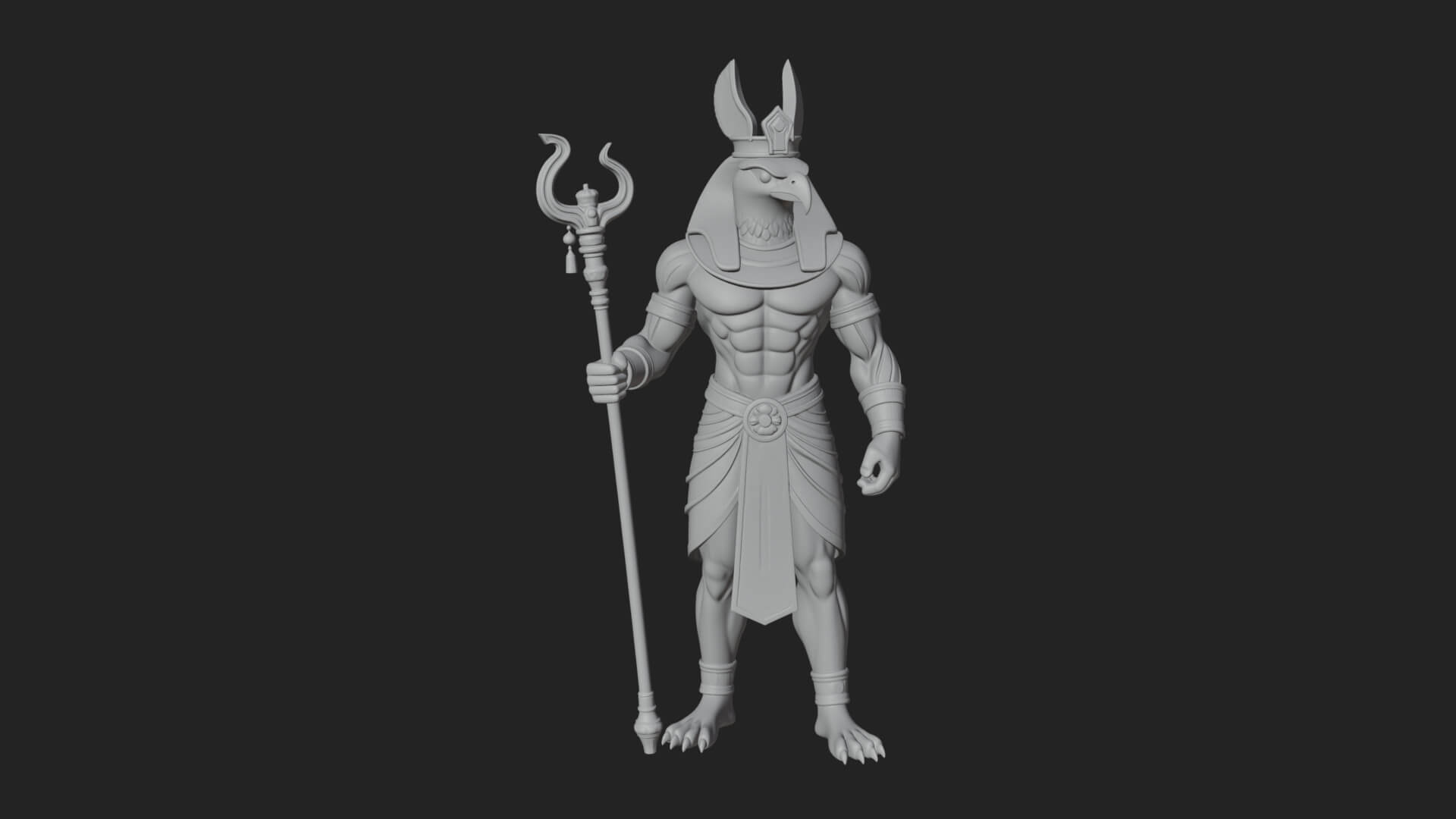 Horus Egyptian God Statue Design 20 3D Print Model 3D Model
