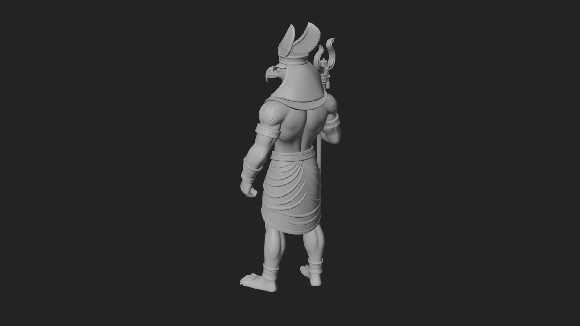 Horus Egyptian God Statue Design 20 3D Print Model 3D Model