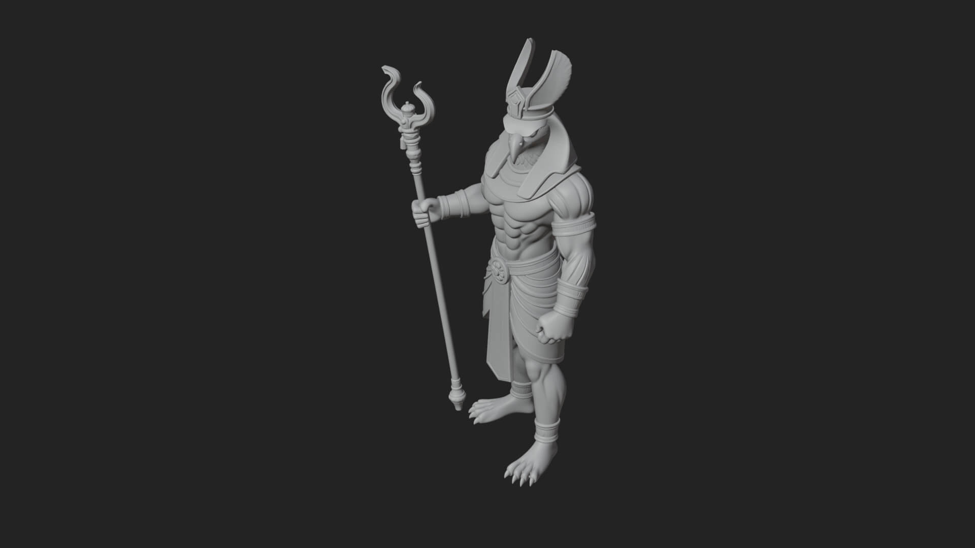 Horus Egyptian God Statue Design 20 3D Print Model 3D Model