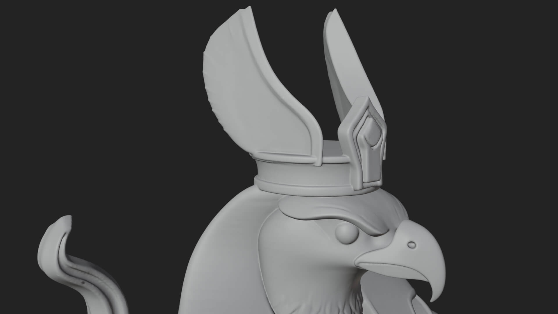 Horus Egyptian God Statue Design 20 3D Print Model 3D Model