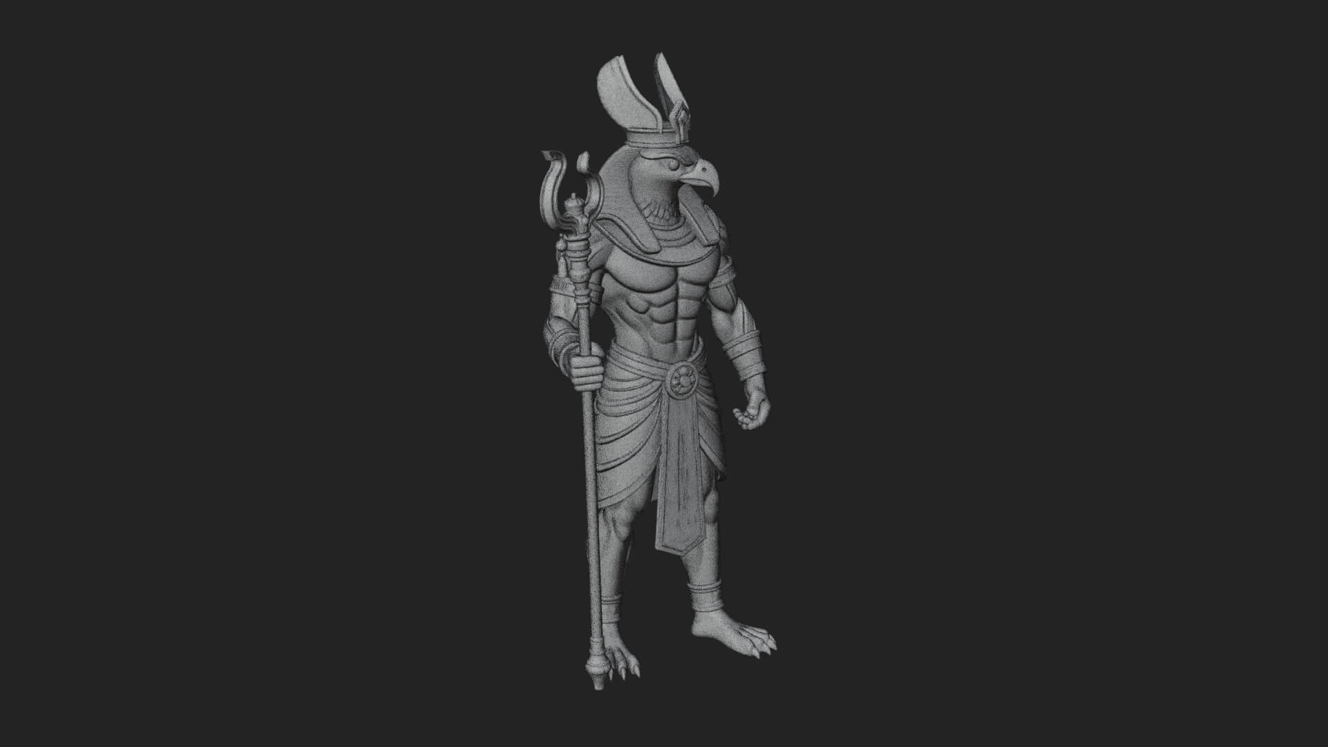 Horus Egyptian God Statue Design 20 3D Print Model 3D Model