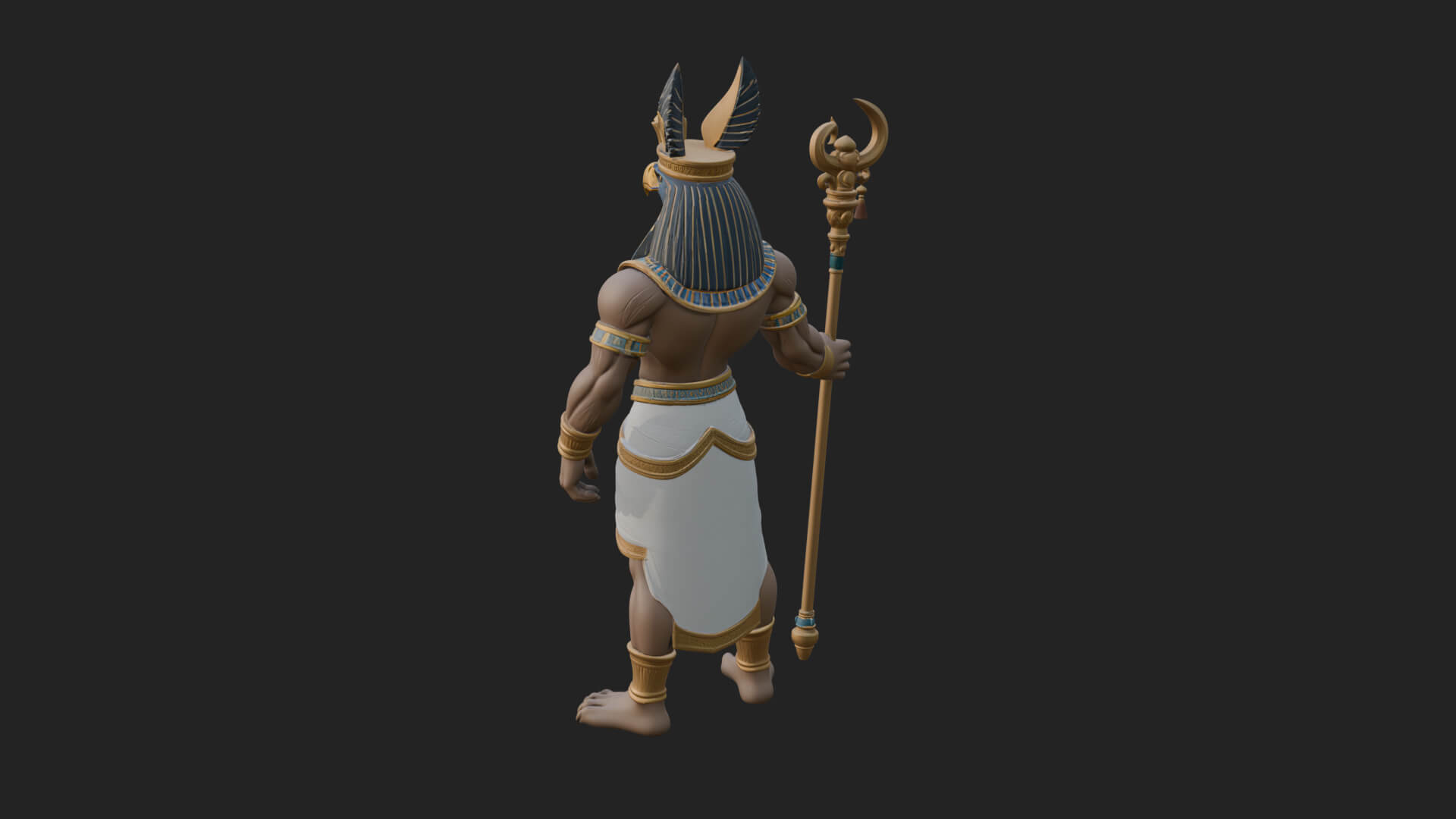 Horus Egyptian God Statue Design 21 3D Print Model 3D Model
