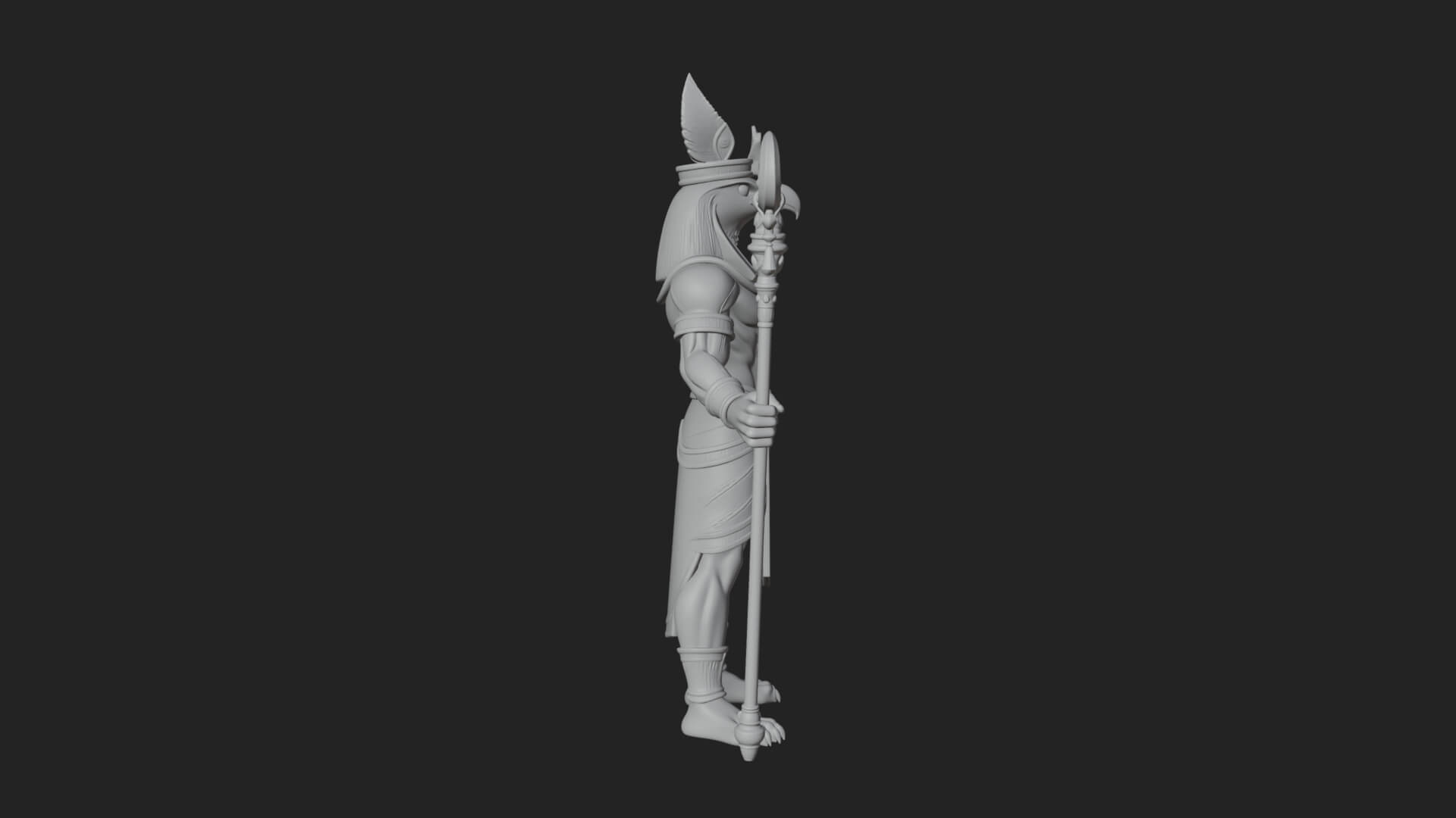 Horus Egyptian God Statue Design 21 3D Print Model 3D Model