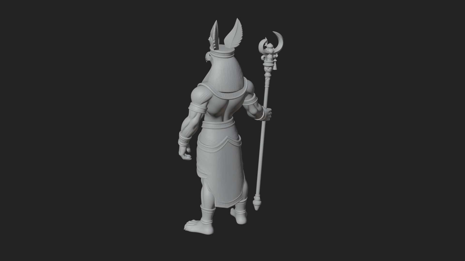 Horus Egyptian God Statue Design 21 3D Print Model 3D Model