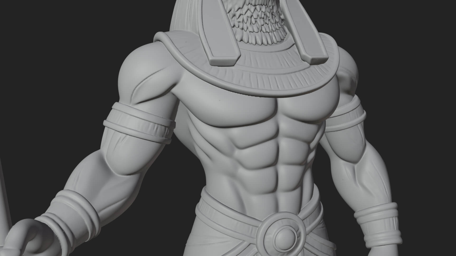 Horus Egyptian God Statue Design 21 3D Print Model 3D Model