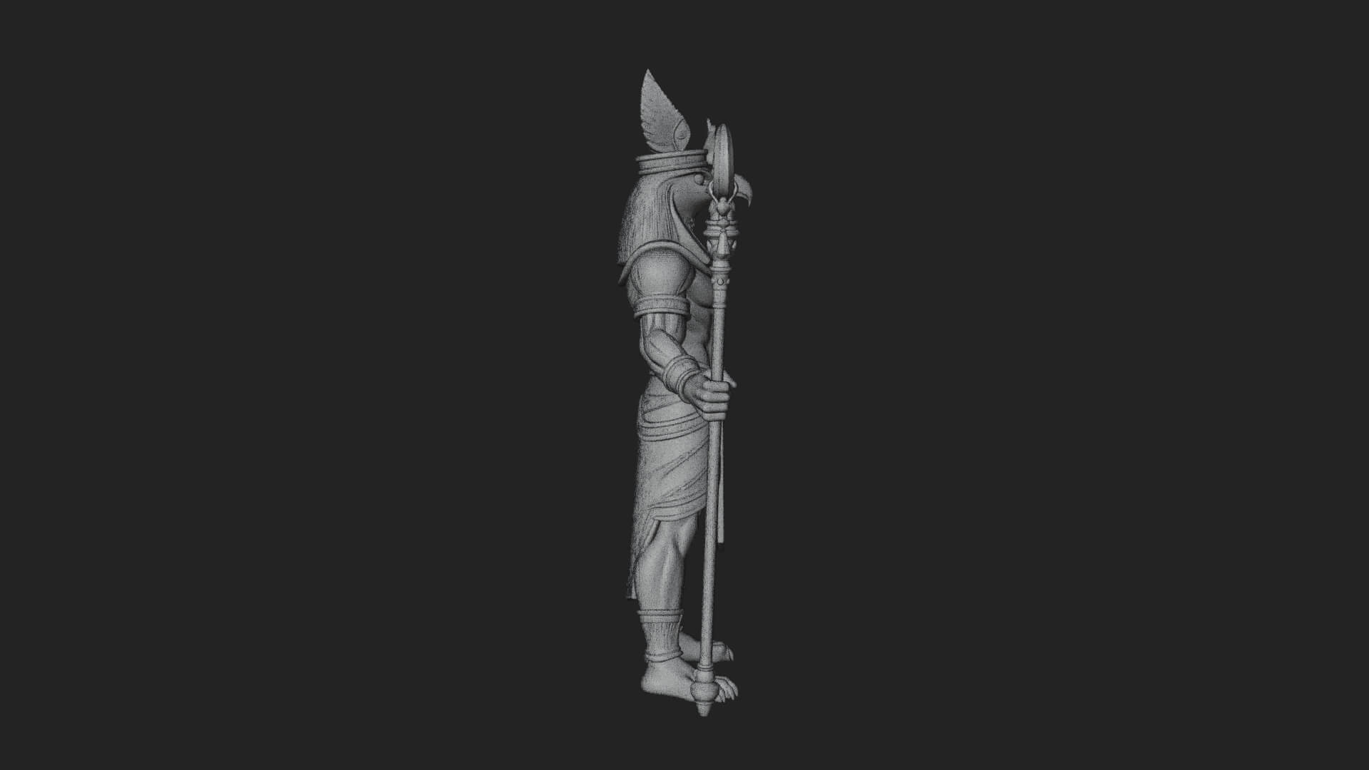 Horus Egyptian God Statue Design 21 3D Print Model 3D Model