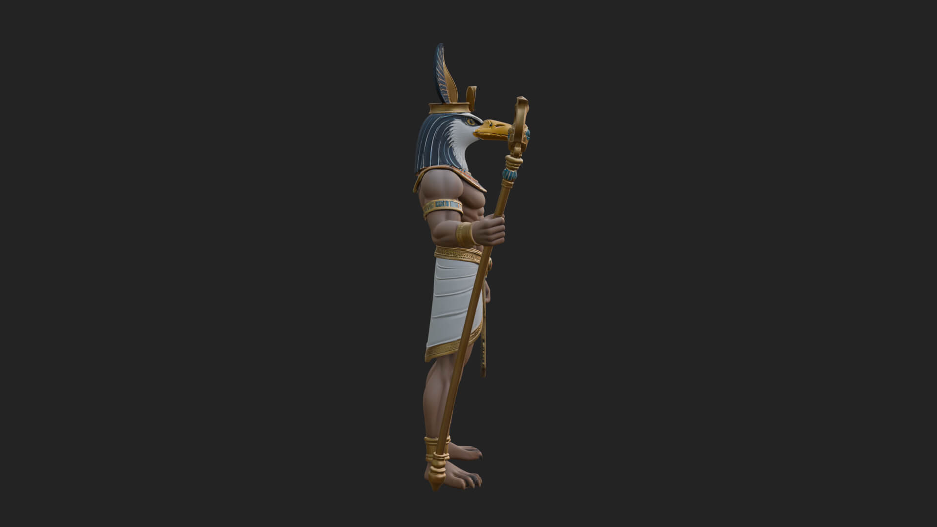 Horus Egyptian God Statue Design 22 3D Print Model 3D Model