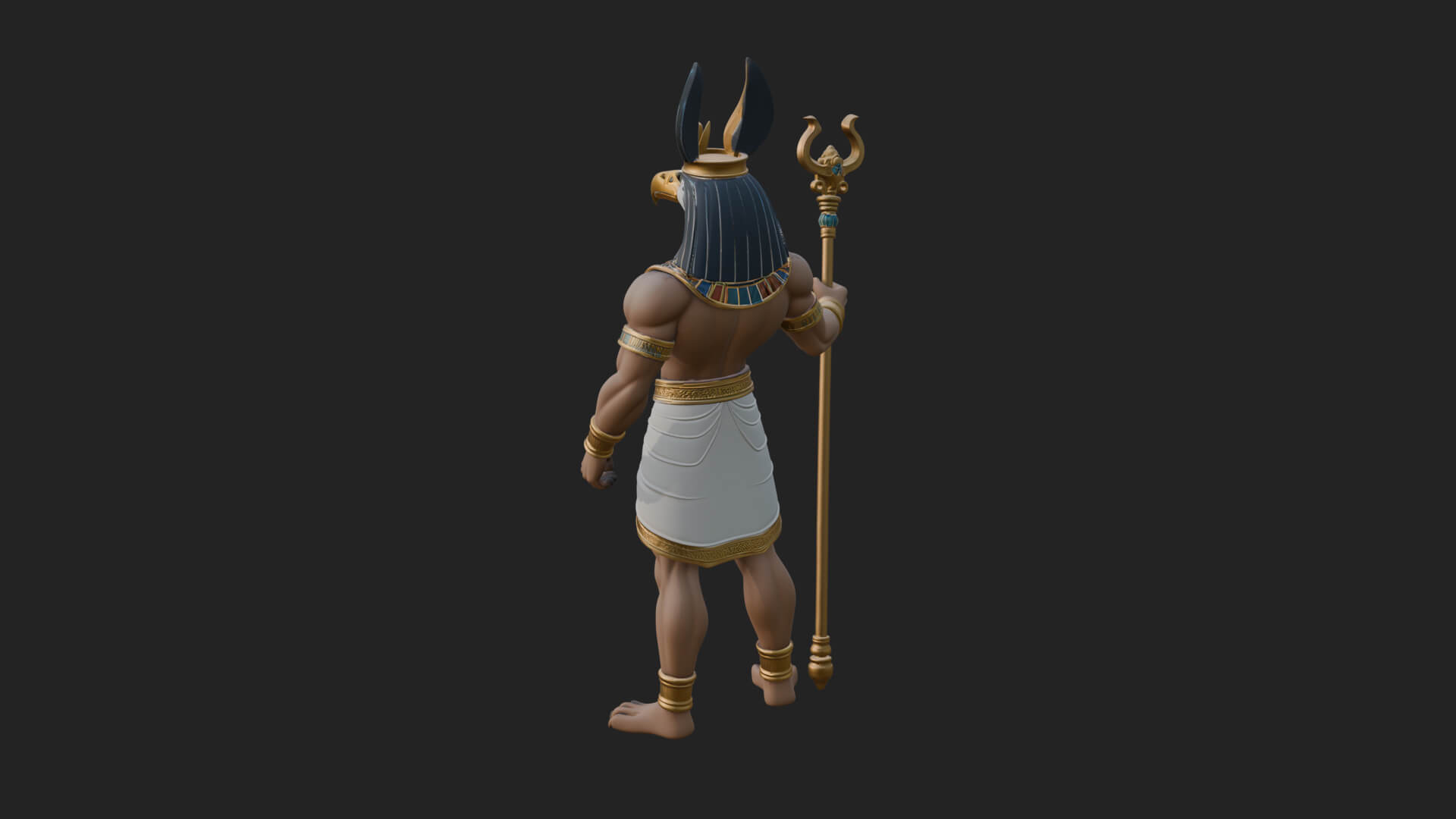 Horus Egyptian God Statue Design 22 3D Print Model 3D Model