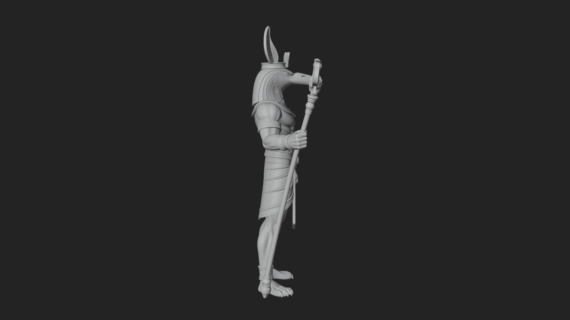 Horus Egyptian God Statue Design 22 3D Print Model 3D Model