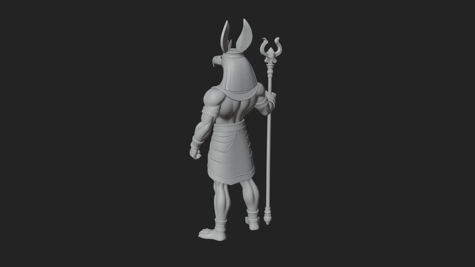 Horus Egyptian God Statue Design 22 3D Print Model 3D Model