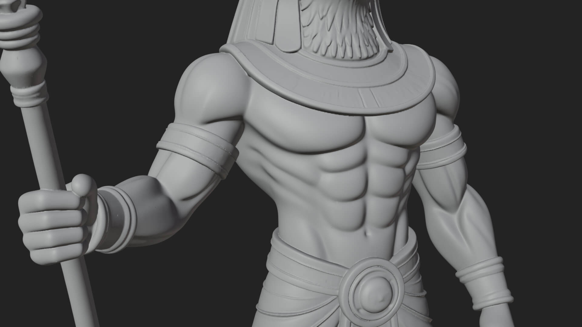 Horus Egyptian God Statue Design 22 3D Print Model 3D Model