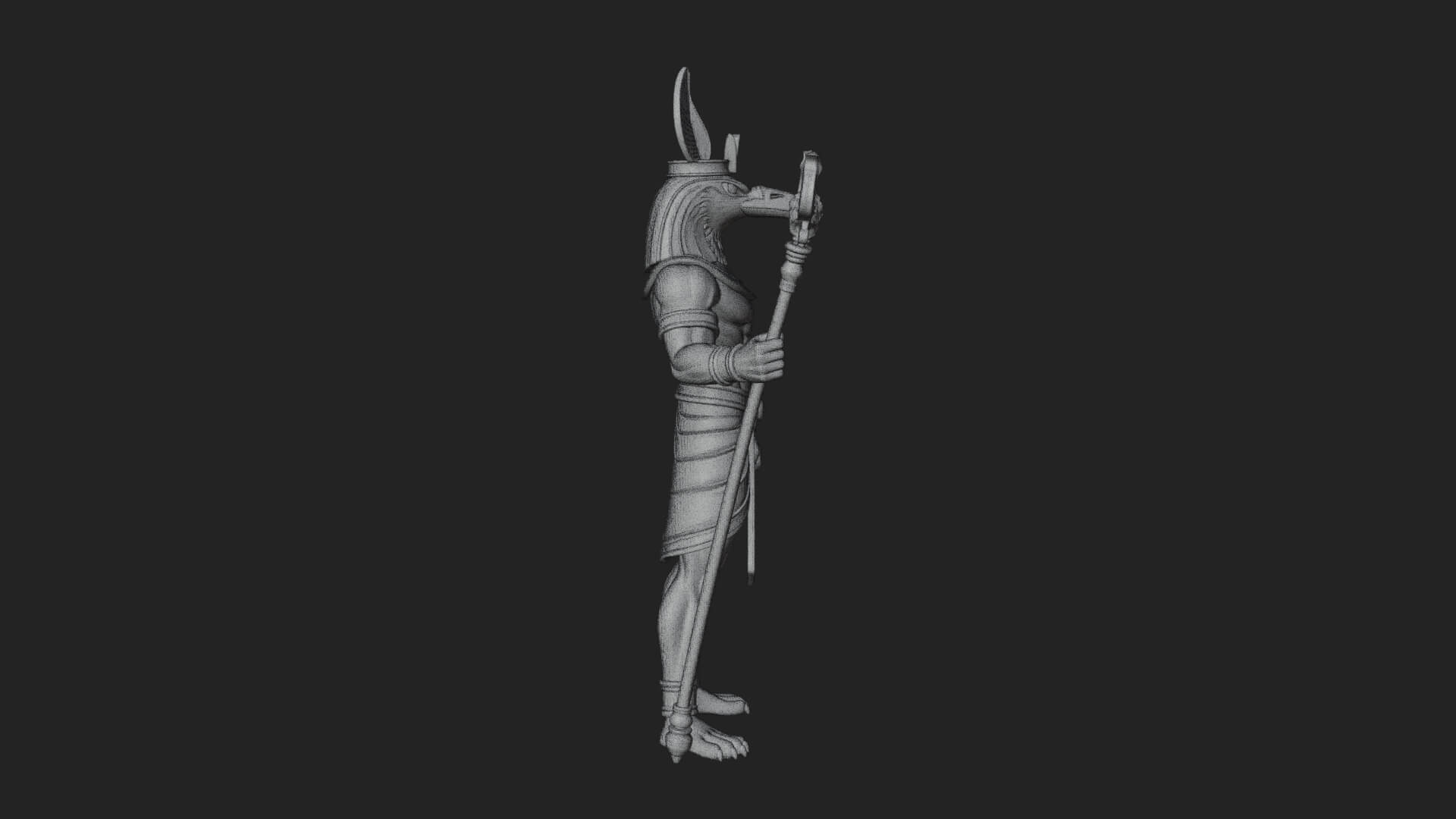 Horus Egyptian God Statue Design 22 3D Print Model 3D Model