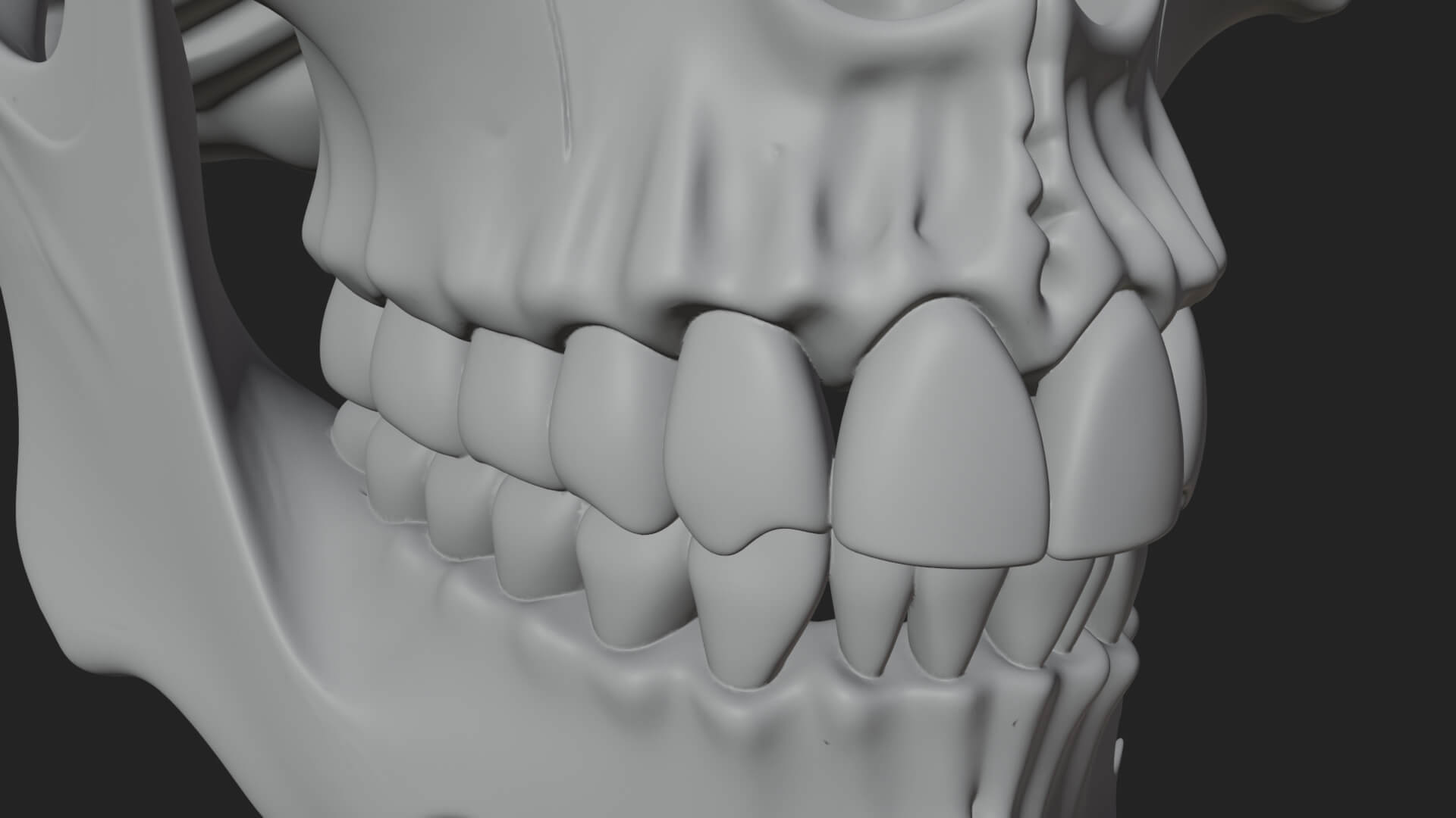 Human Skull Statue Design 1 3D Print Model 3D Model
