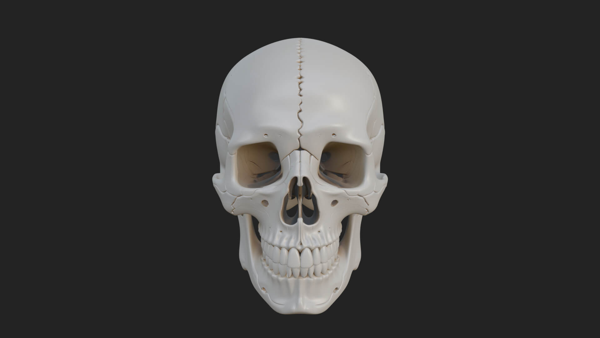 Human Skull Statue Design 3 3D Print Model 3D Model