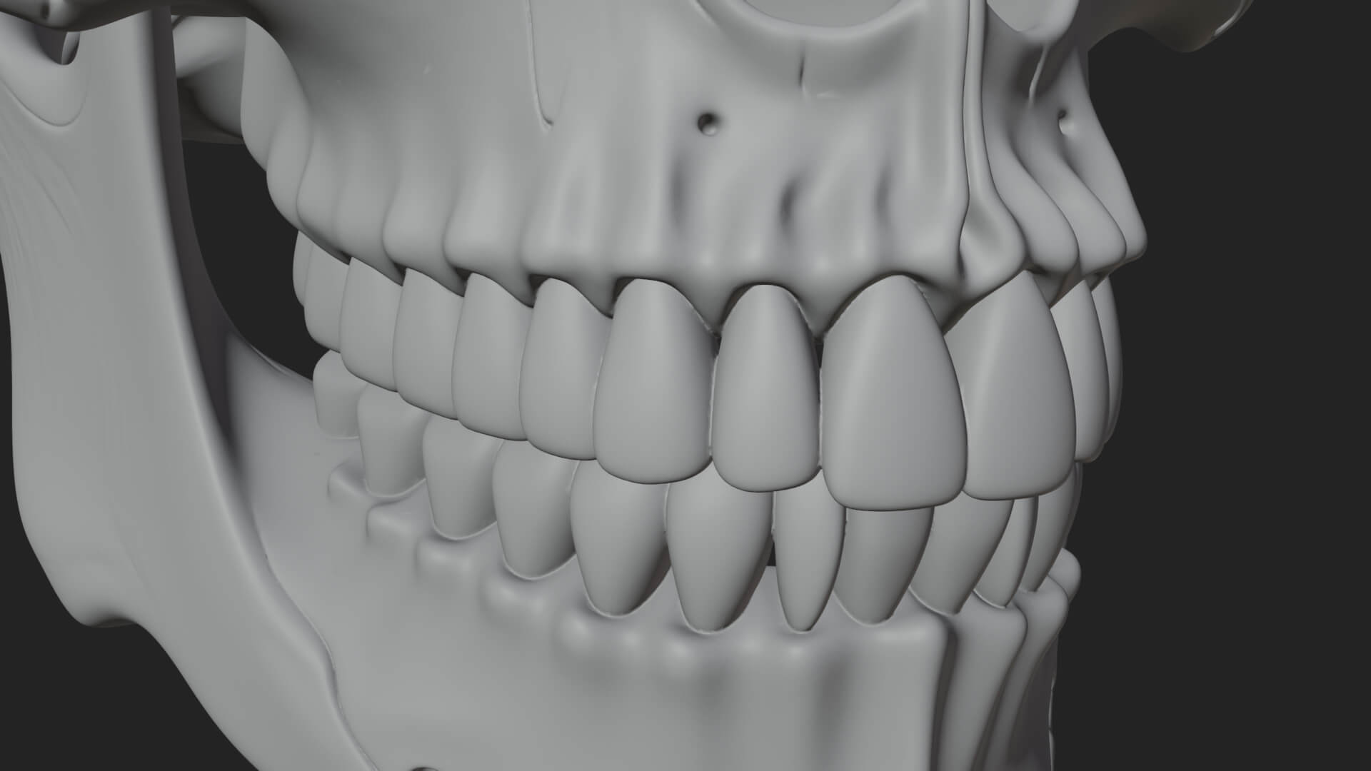 Human Skull Statue Design 3 3D Print Model 3D Model
