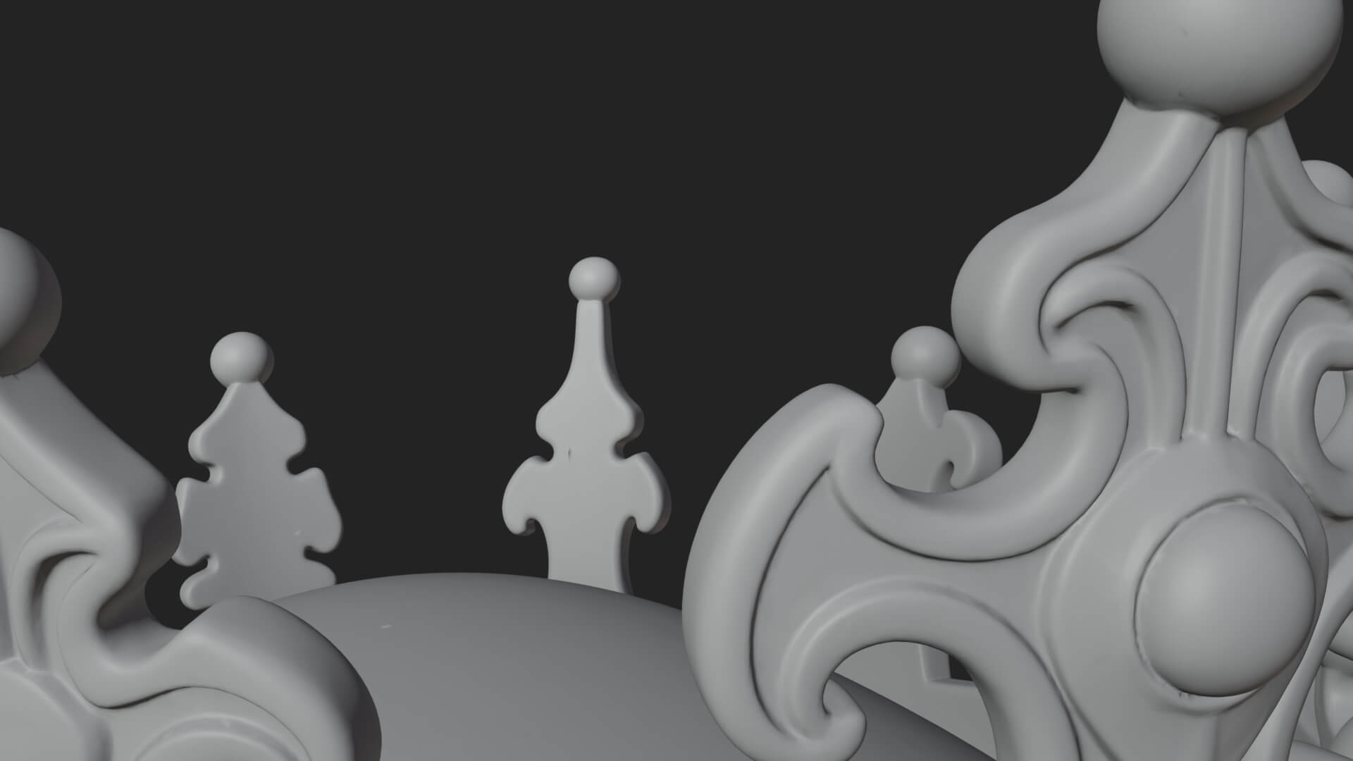 Human Skull Statue Design 4 3D Print Model 3D Model
