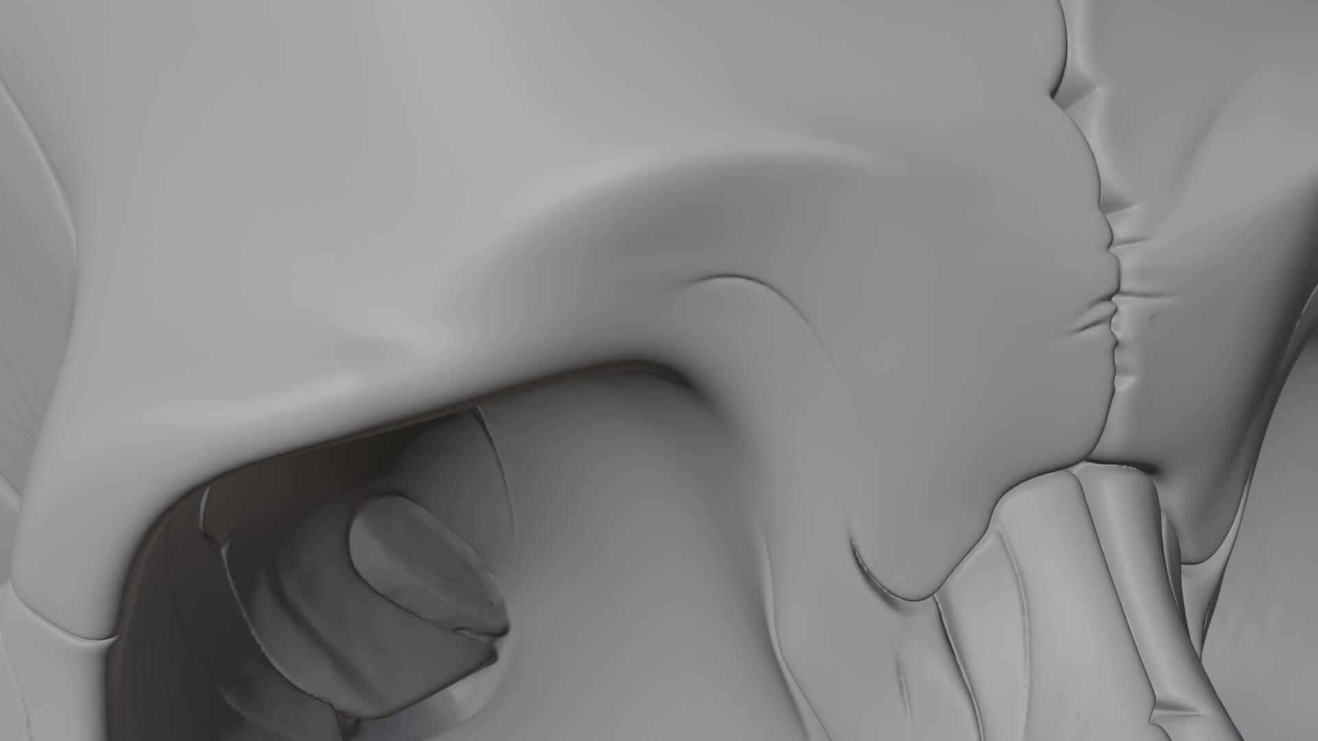 Human Skull Statue Design 5 3D Print Model 3D Model