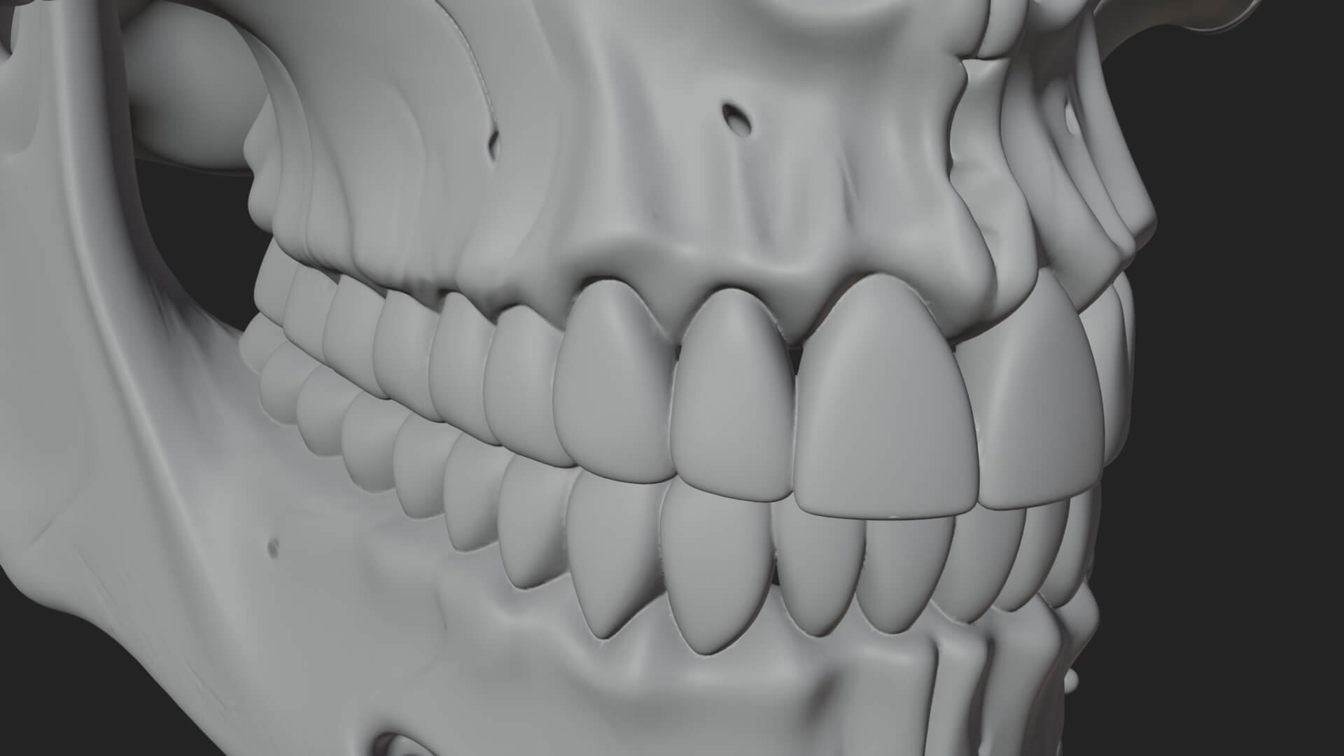 Human Skull Statue Design 5 3D Print Model 3D Model