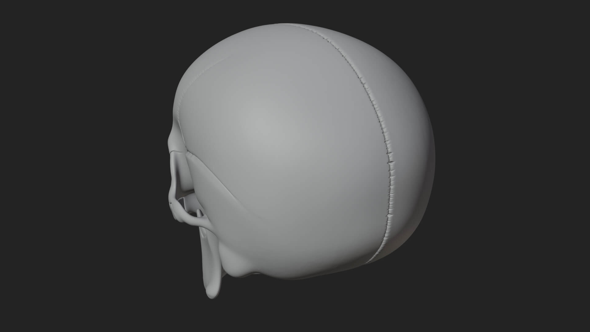 Human Skull Statue Design 6 3D Print Model 3D Model
