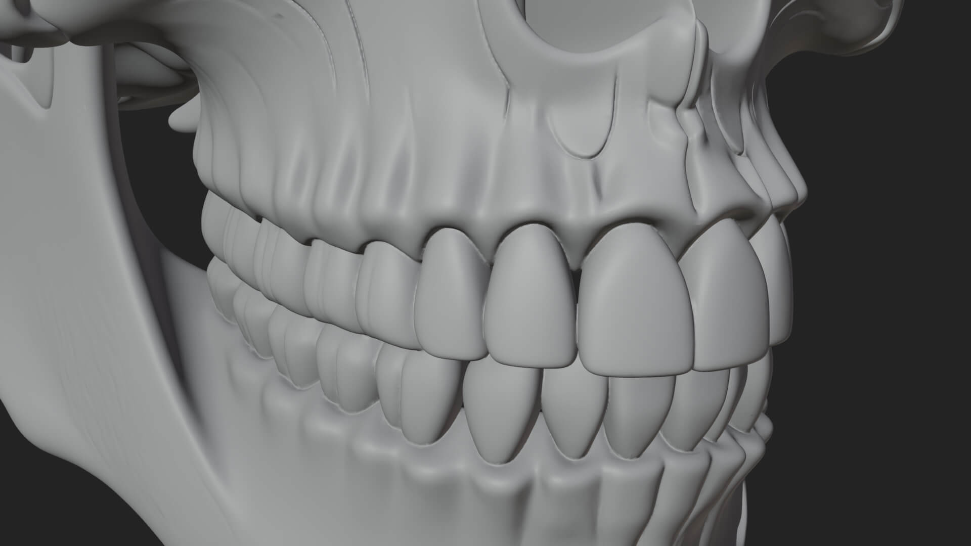 Human Skull Statue Design 6 3D Print Model 3D Model