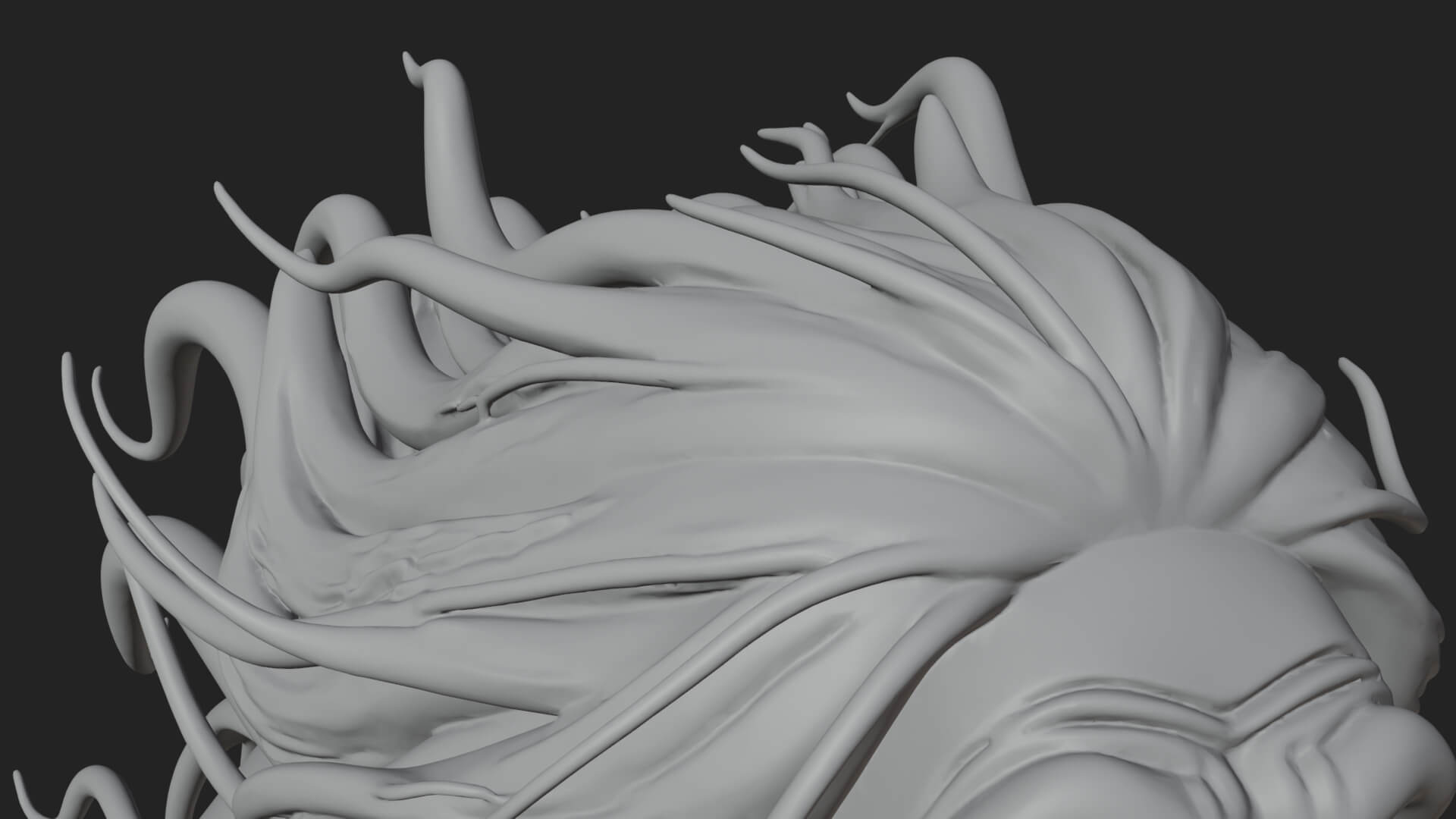 Hunched Hag Sorcerer Statue Design 11 3D Print Model 3D Model