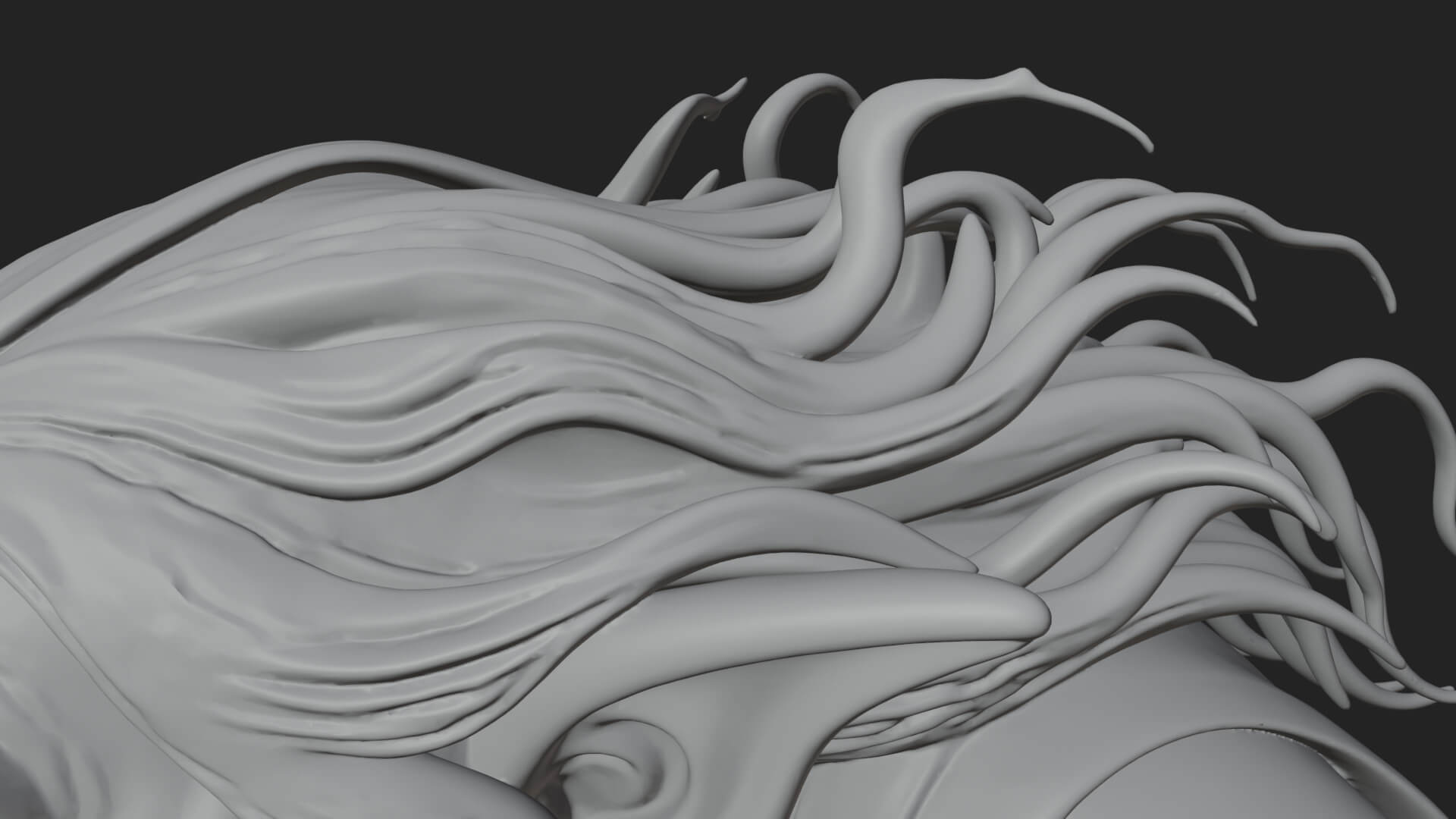 Hunched Hag Sorcerer Statue Design 13 3D Print Model 3D Model