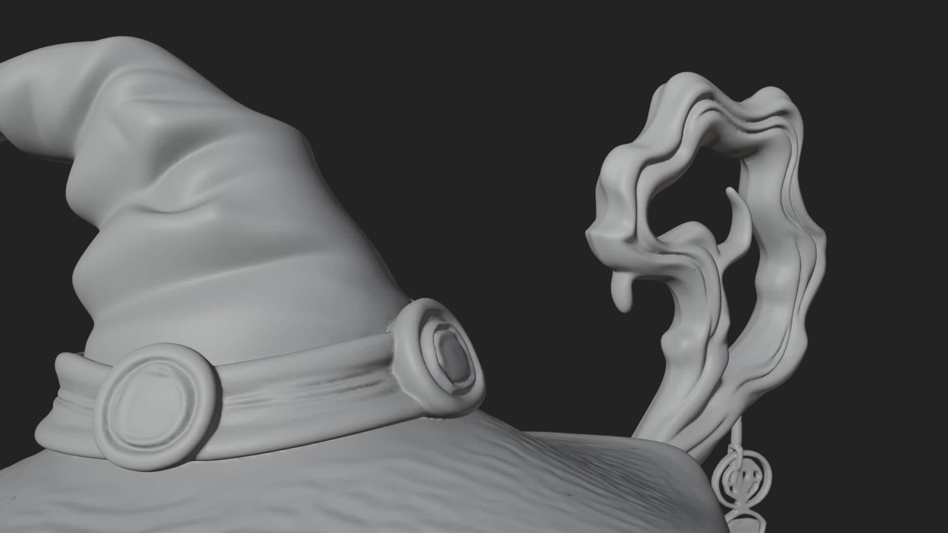 Hunched Hag Sorcerer Statue Design 6 3D Print Model 3D Model