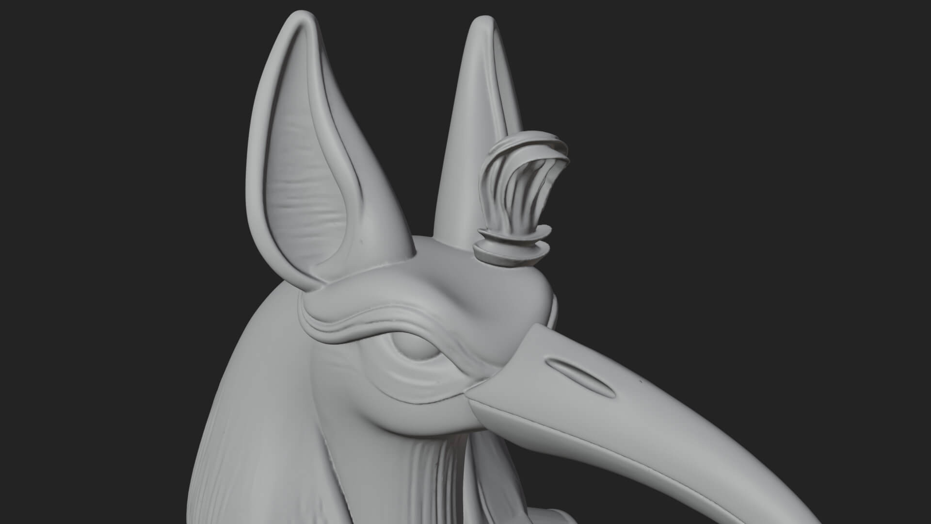 Ibis-Headed Egyptian God Statue Design 2 3D Print Model 3D Model