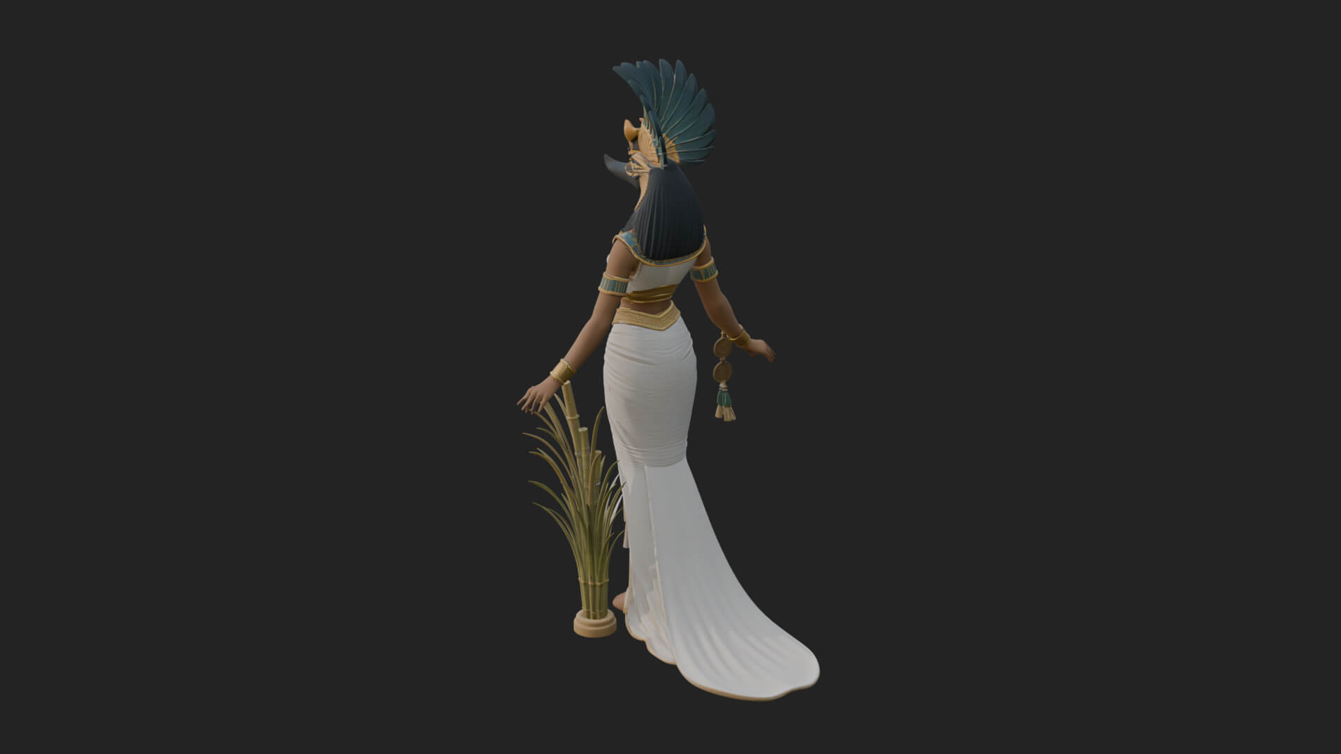 Ibis-Headed Egyptian God Statue Design 3 3D Print Model 3D Model
