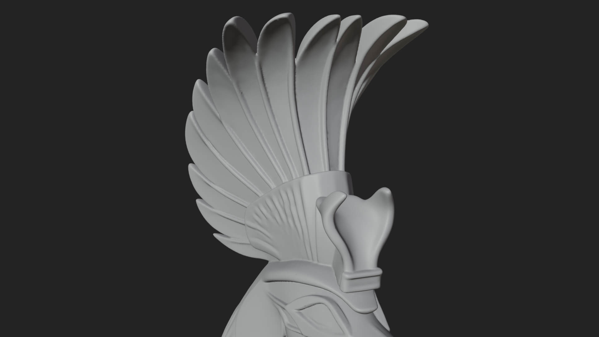 Ibis-Headed Egyptian God Statue Design 3 3D Print Model 3D Model