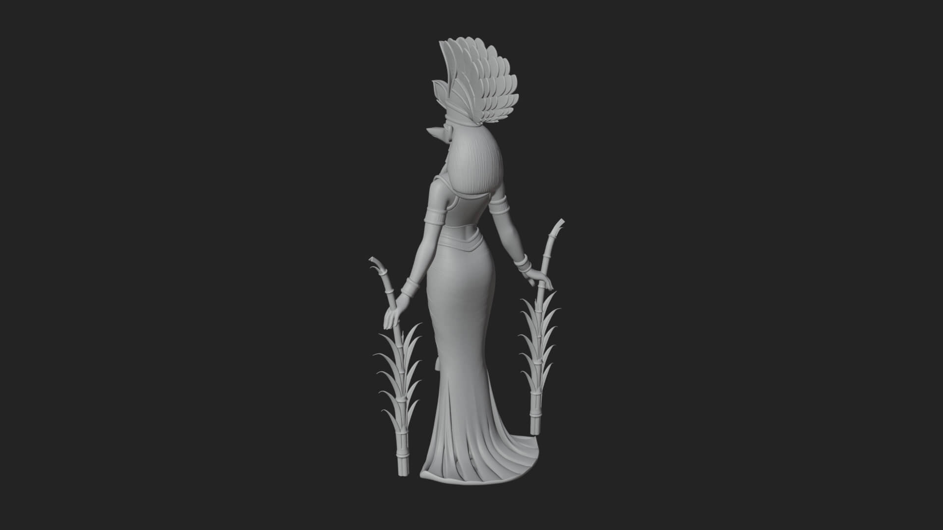 Ibis-Headed Egyptian God Statue Design 4 3D Print Model 3D Model