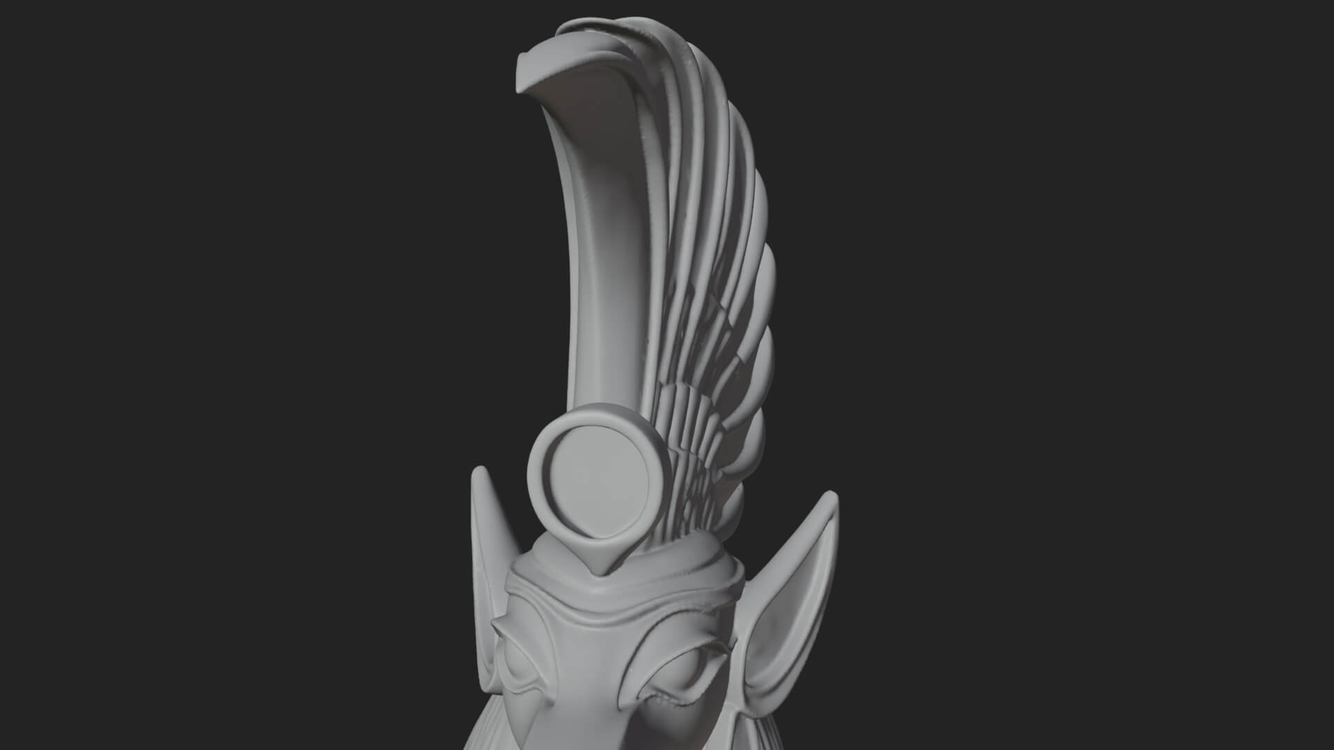 Ibis-Headed Egyptian God Statue Design 5 3D Print Model 3D Model