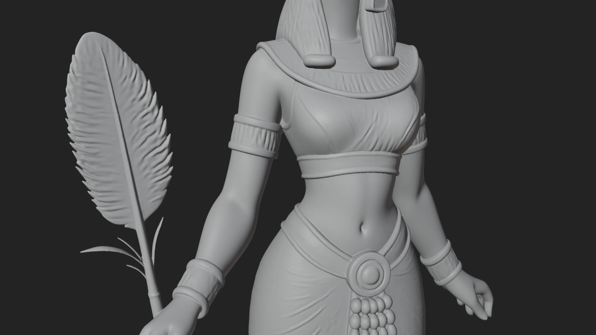 Ibis-Headed Egyptian God Statue Design 5 3D Print Model 3D Model