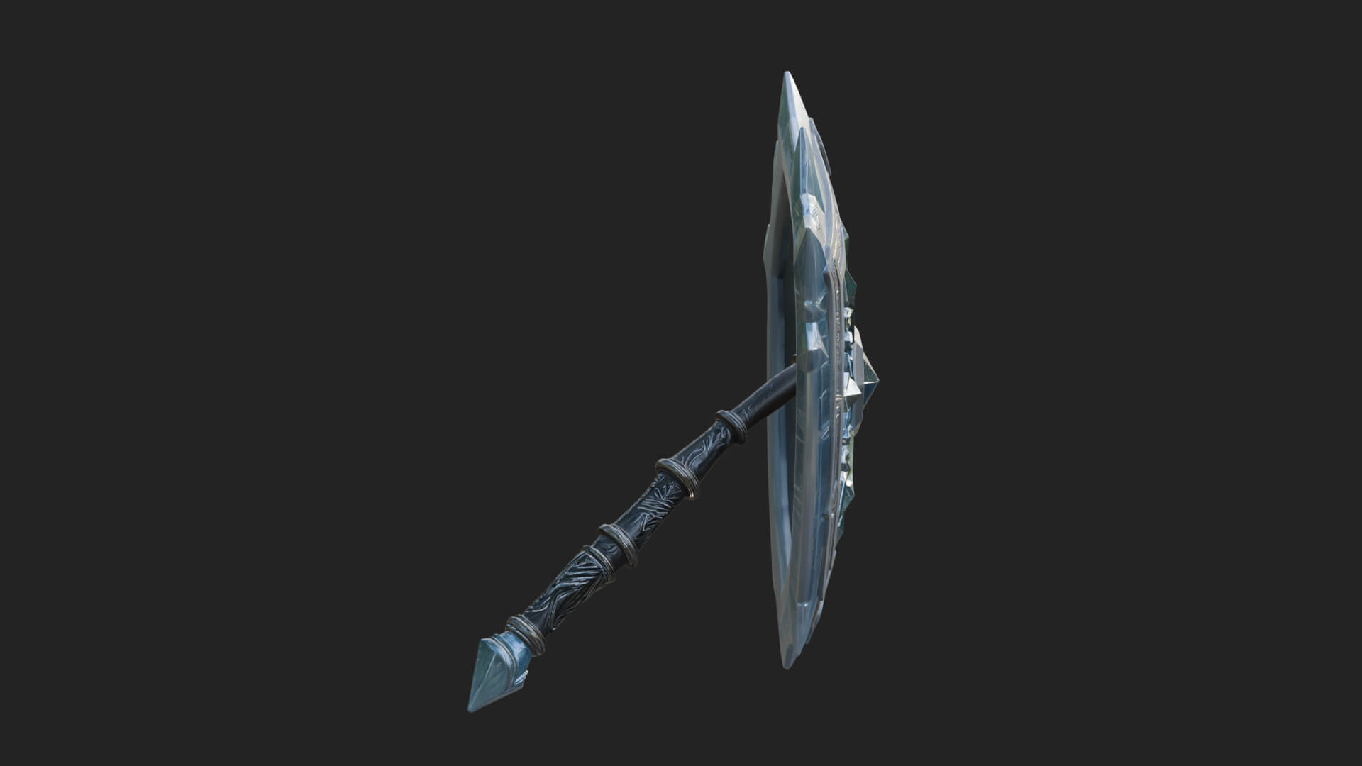 Ice Crystal Shield Model Design 1 3D Print Model 3D Model