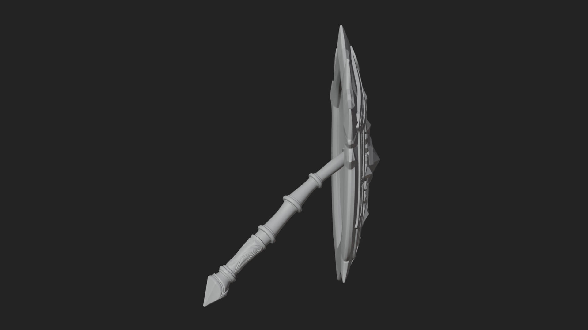 Ice Crystal Shield Model Design 1 3D Print Model 3D Model