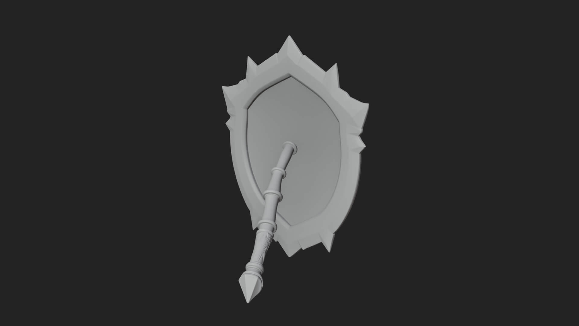 Ice Crystal Shield Model Design 1 3D Print Model 3D Model