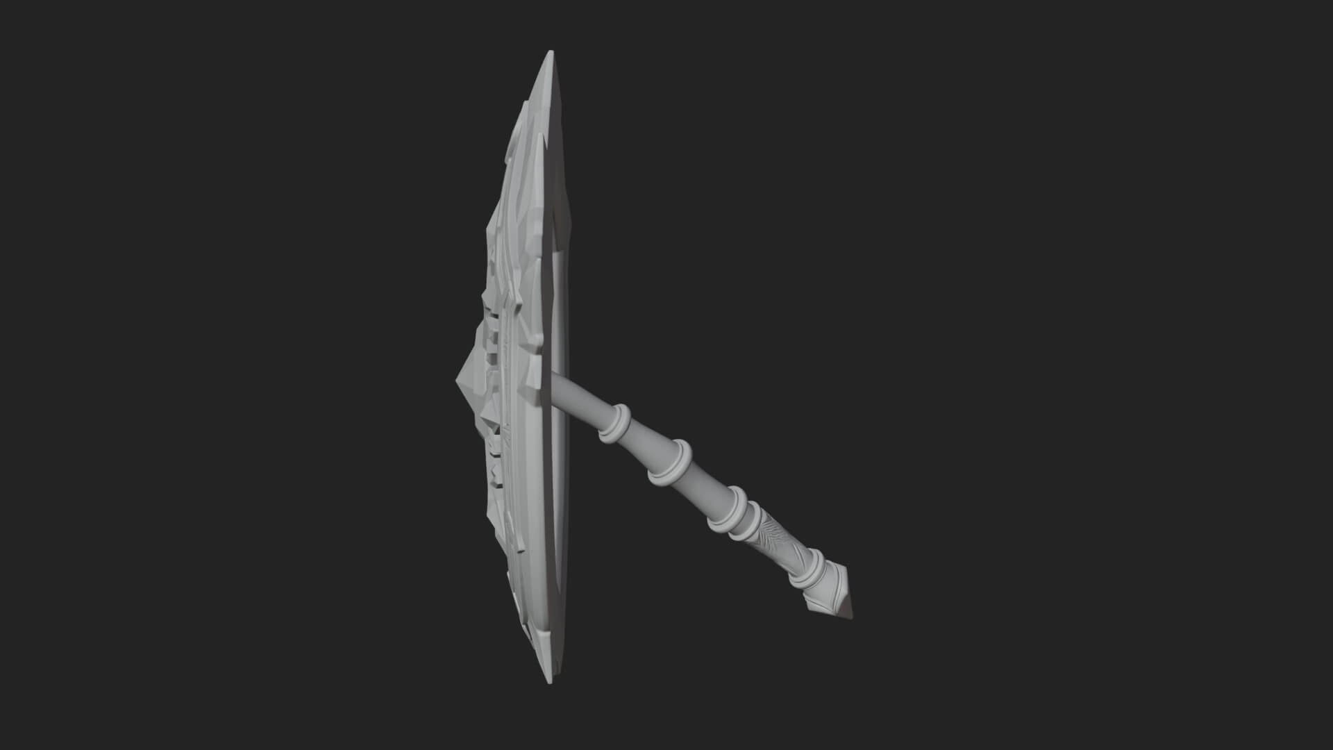 Ice Crystal Shield Model Design 1 3D Print Model 3D Model