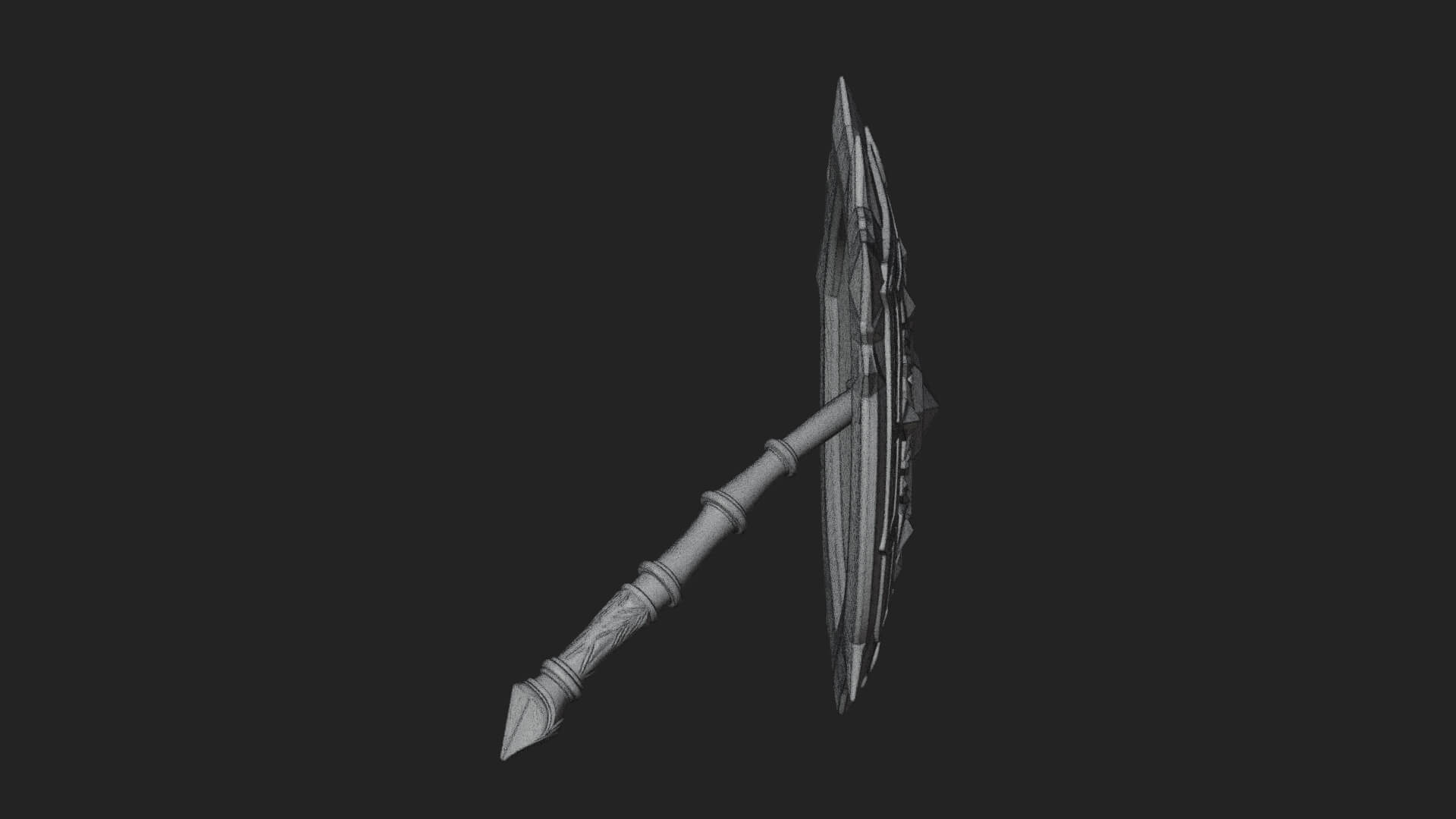 Ice Crystal Shield Model Design 1 3D Print Model 3D Model