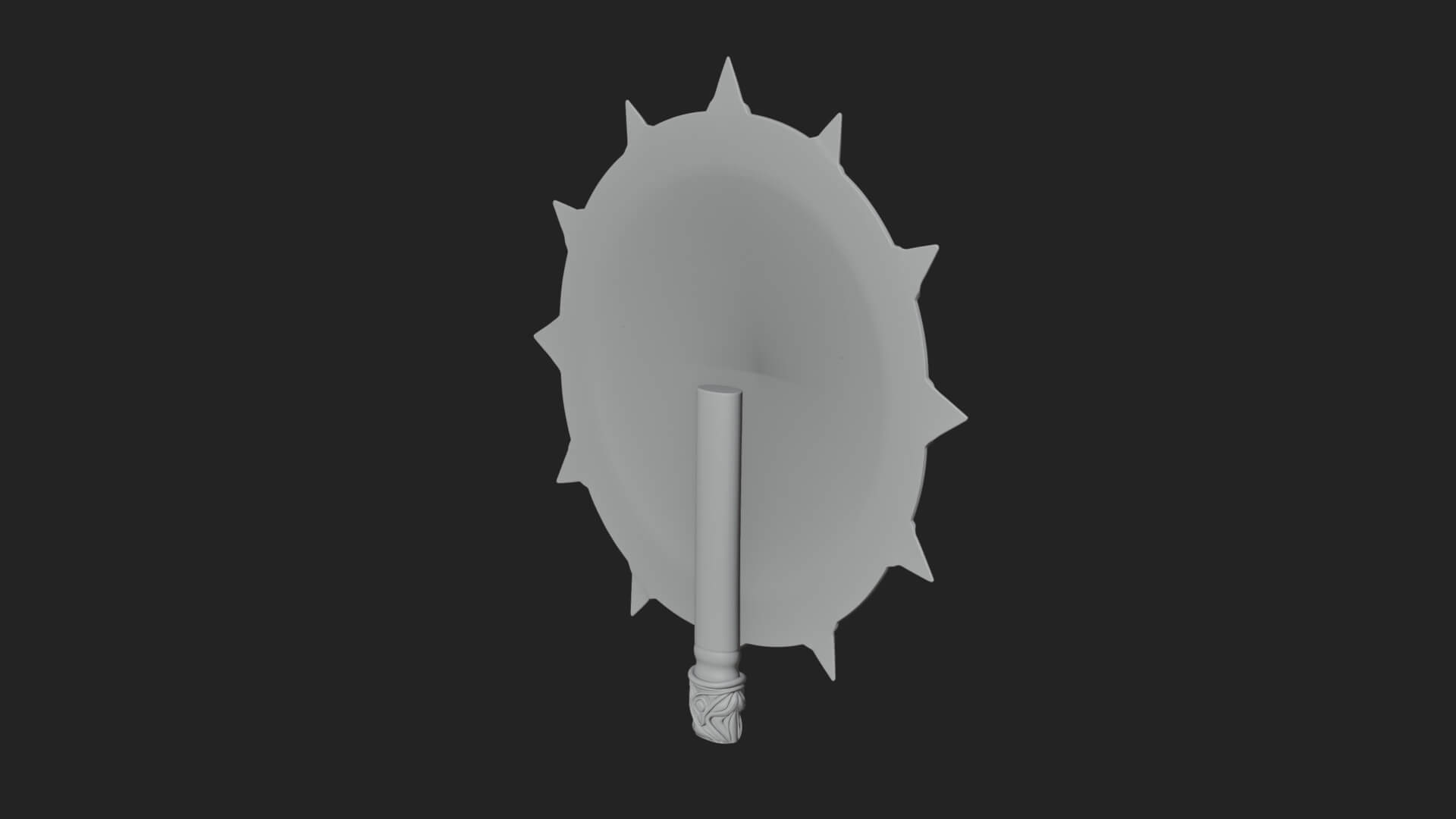 Ice Crystal Shield Model Design 2 3D Print Model 3D Model