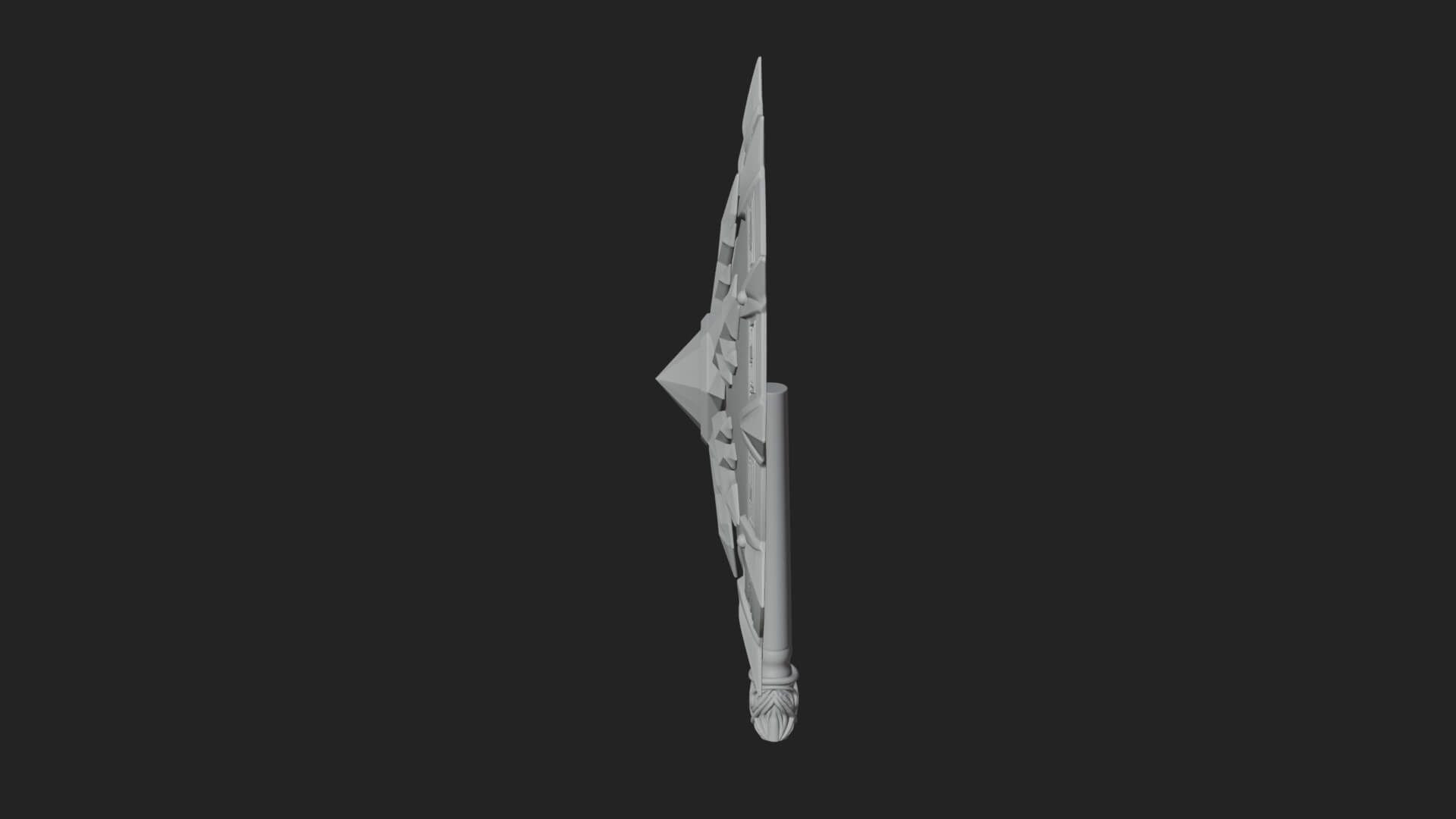 Ice Crystal Shield Model Design 2 3D Print Model 3D Model