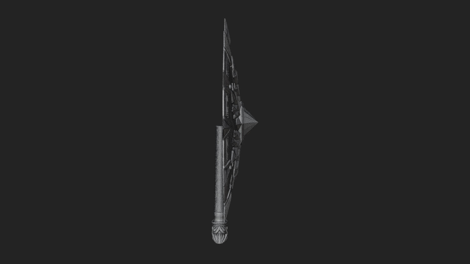 Ice Crystal Shield Model Design 2 3D Print Model 3D Model