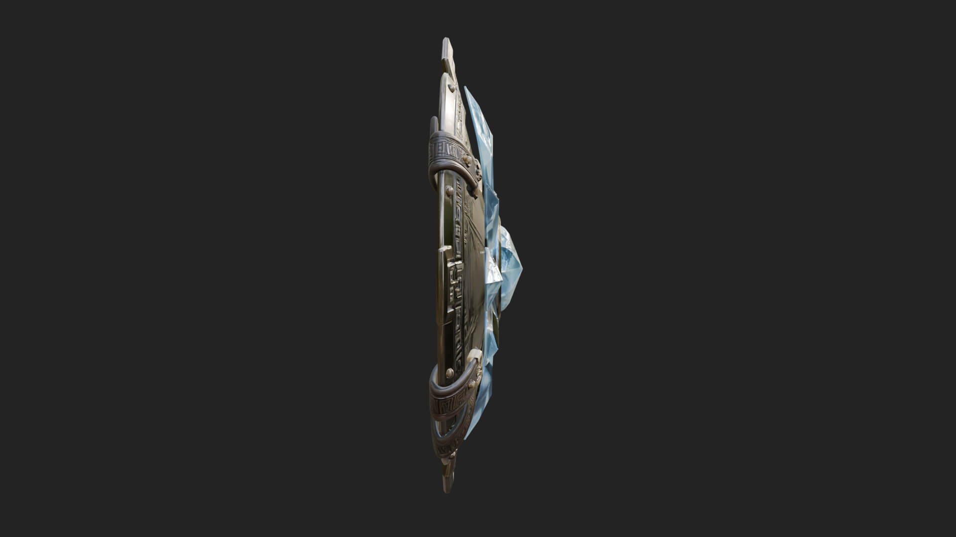 Ice Crystal Shield Model Design 4 3D Print Model 3D Model