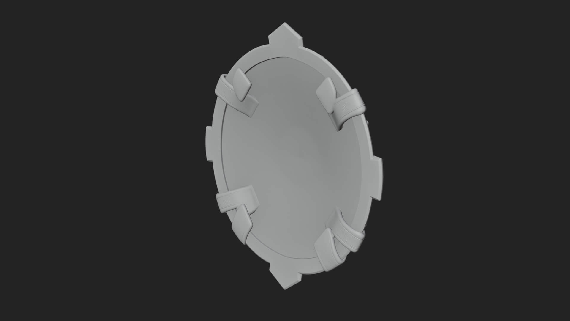 Ice Crystal Shield Model Design 4 3D Print Model 3D Model