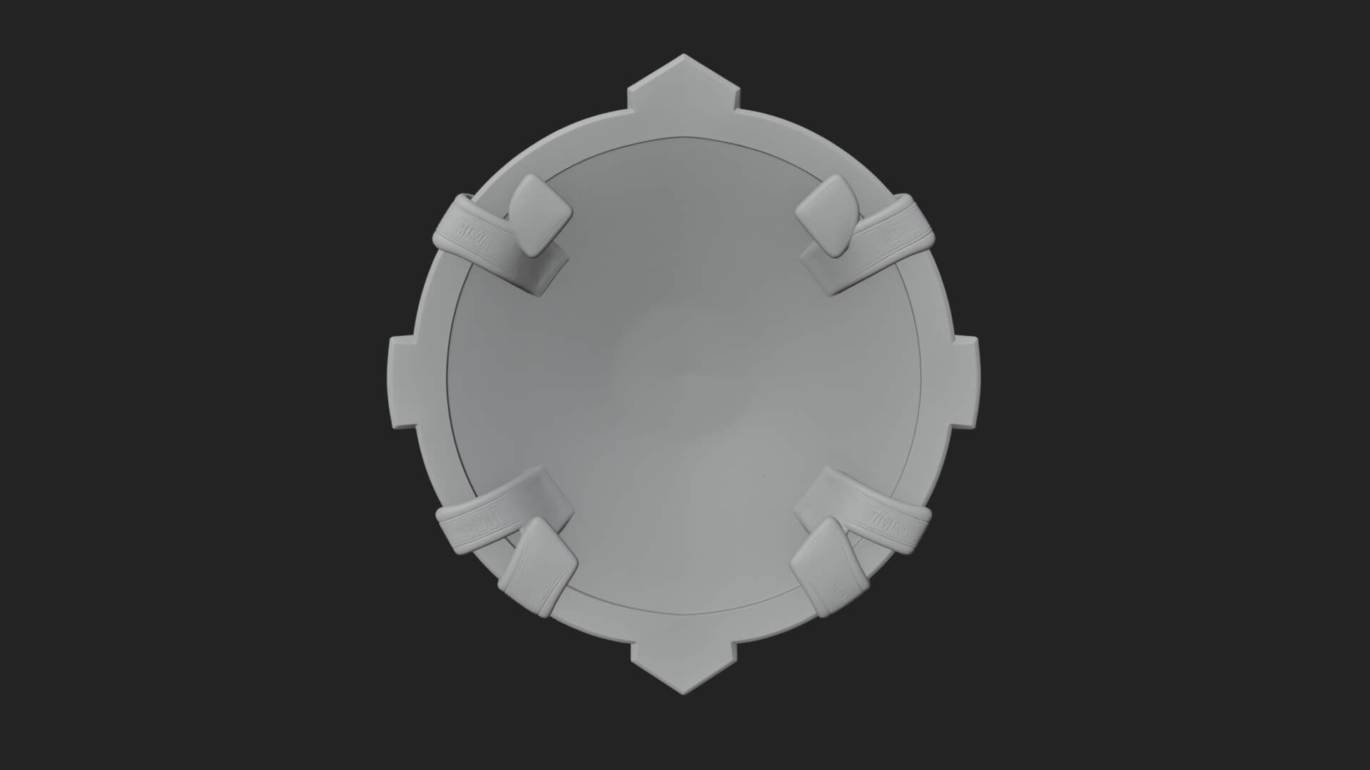 Ice Crystal Shield Model Design 4 3D Print Model 3D Model