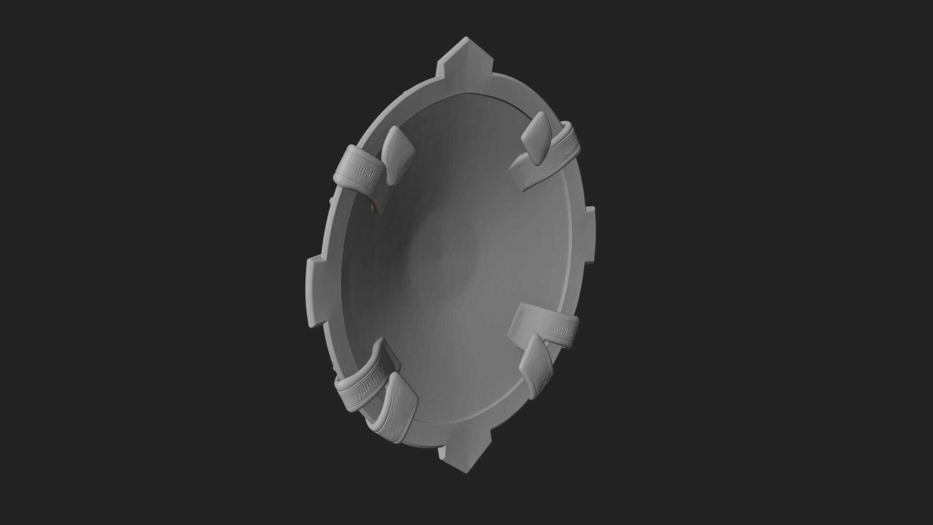 Ice Crystal Shield Model Design 4 3D Print Model 3D Model