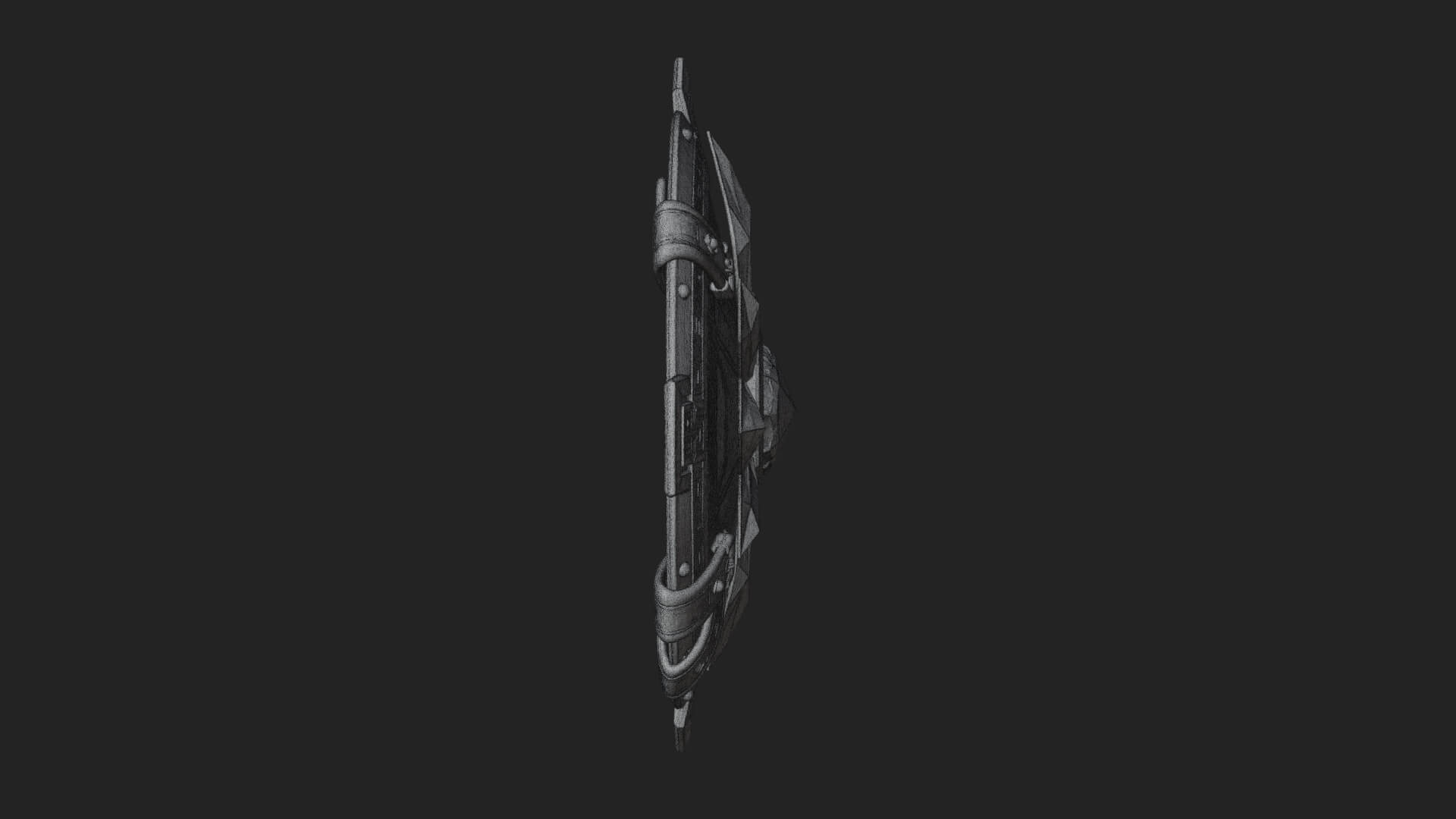 Ice Crystal Shield Model Design 4 3D Print Model 3D Model