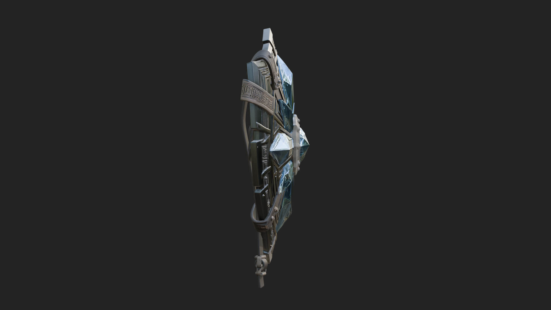 Ice Crystal Shield Model Design 5 3D Print Model 3D Model