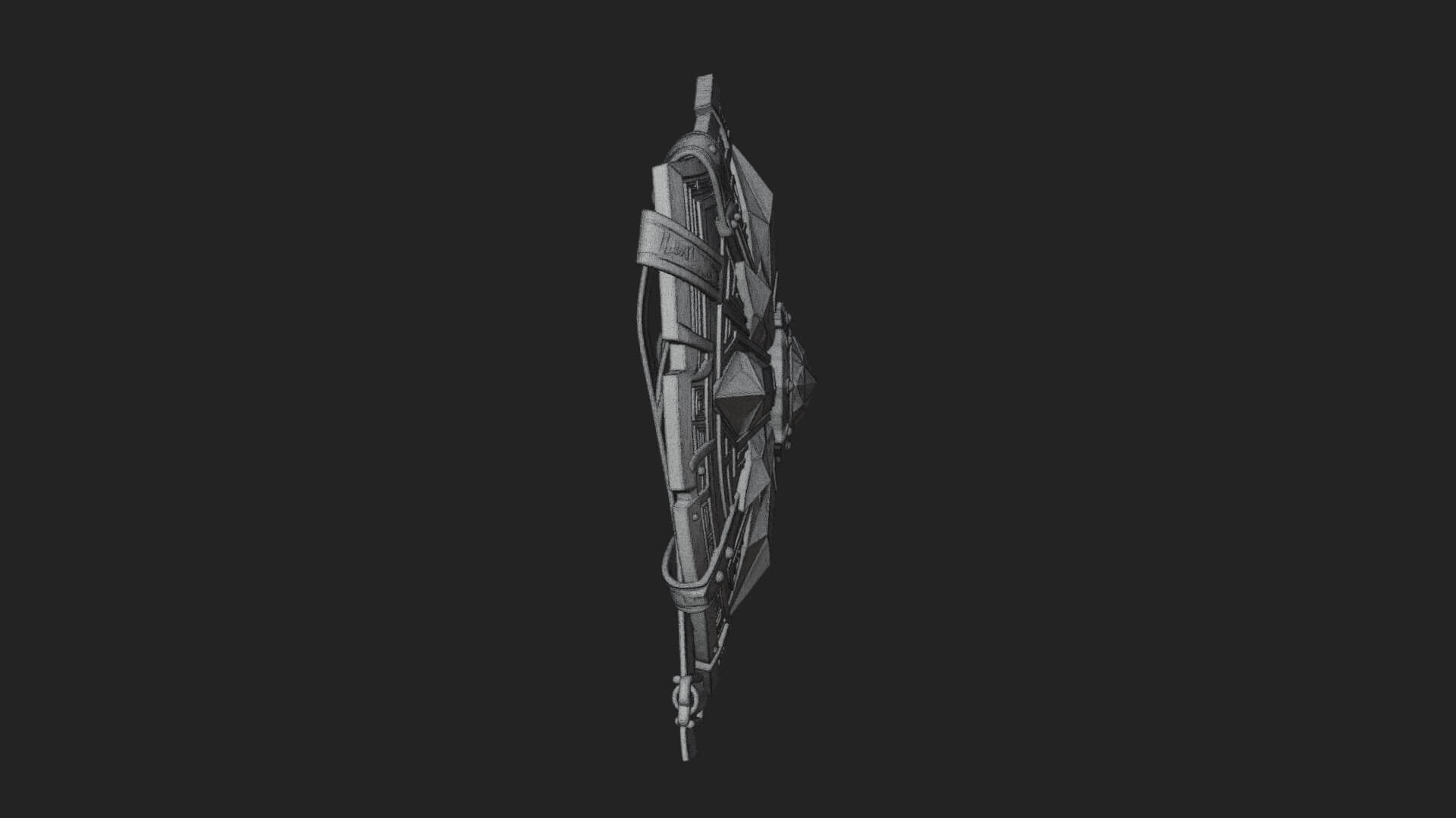 Ice Crystal Shield Model Design 5 3D Print Model 3D Model