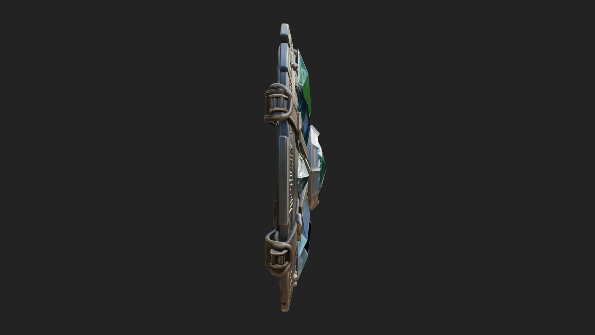 Ice Crystal Shield Model Design 6 3D Print Model 3D Model