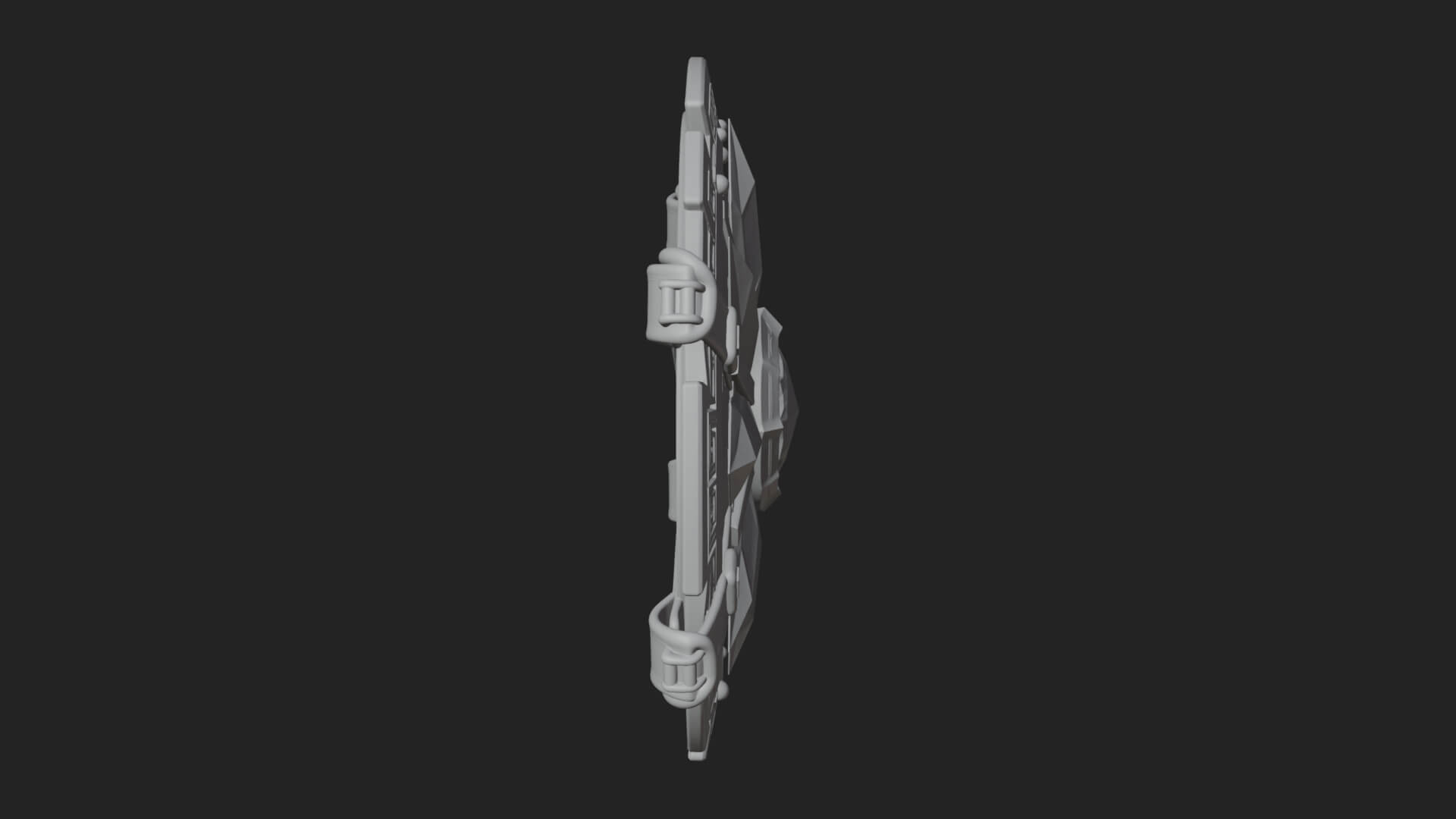 Ice Crystal Shield Model Design 6 3D Print Model 3D Model